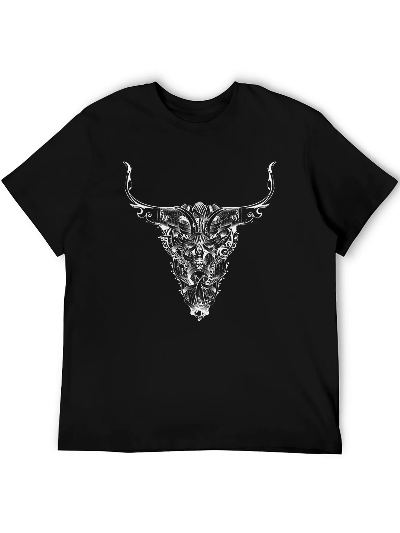 Black Bull Graphic Tee - Edgy Design