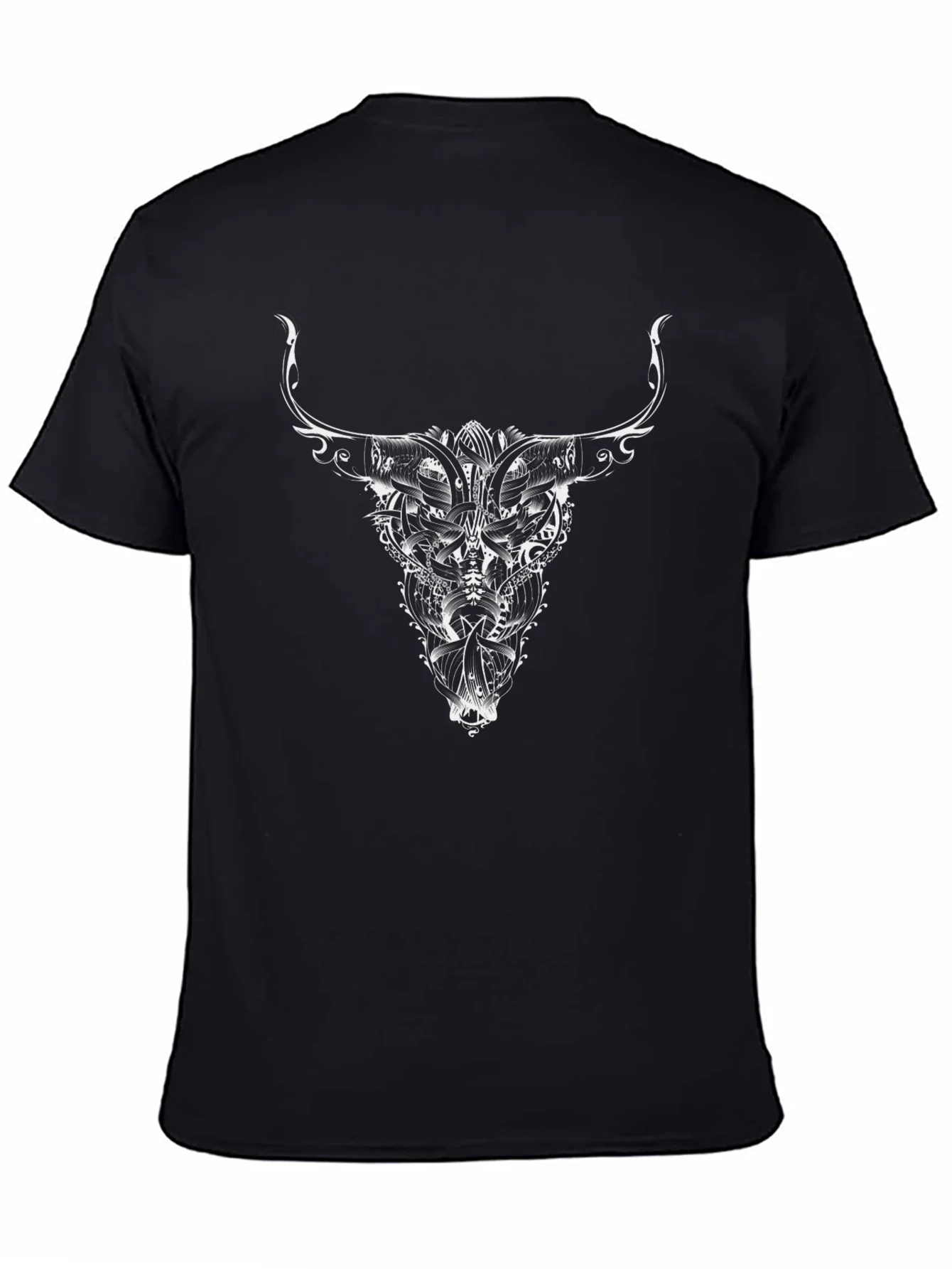 Black Bull Graphic Tee - Edgy Design
