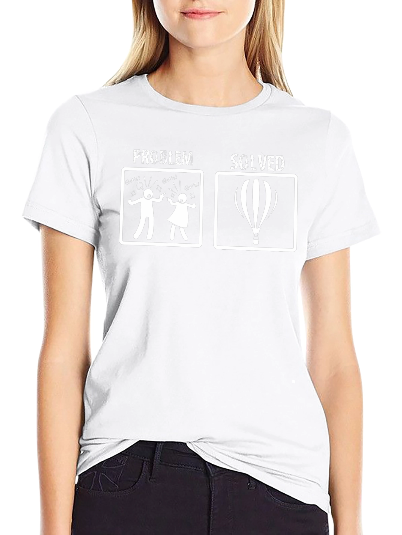 Problem Solved Hot Air Balloon T-Shirt