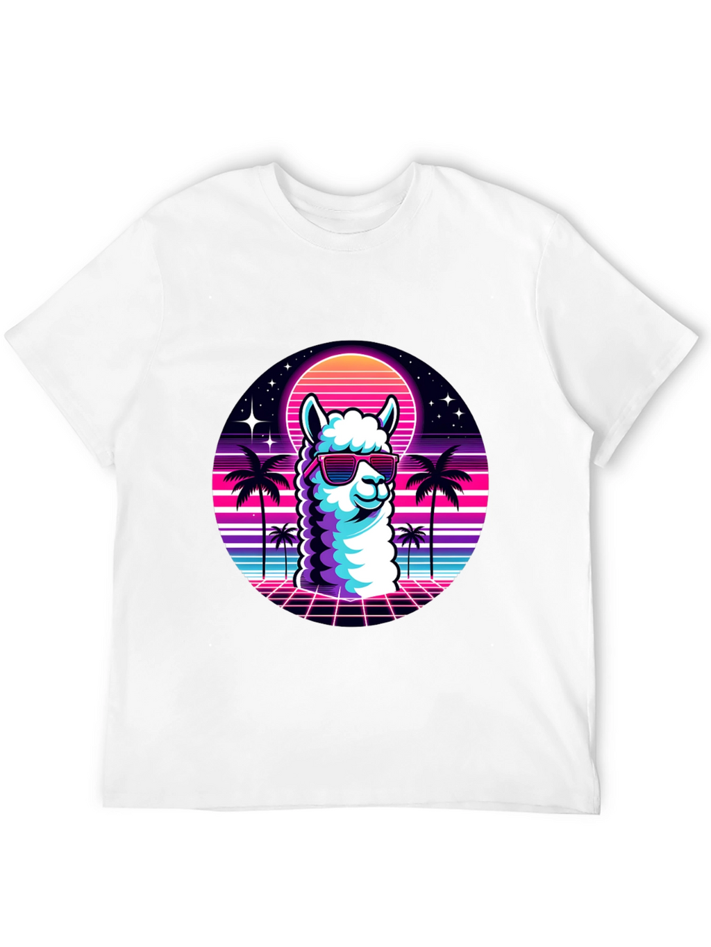 Retro Llama T-Shirt - 80s Vibes
