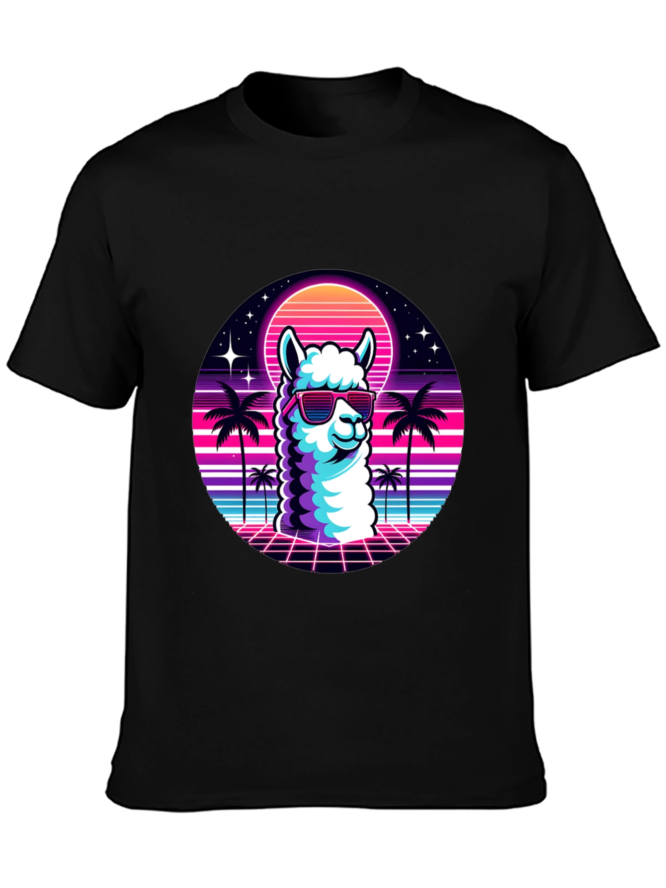 Retro Llama T-Shirt - 80s Vibes