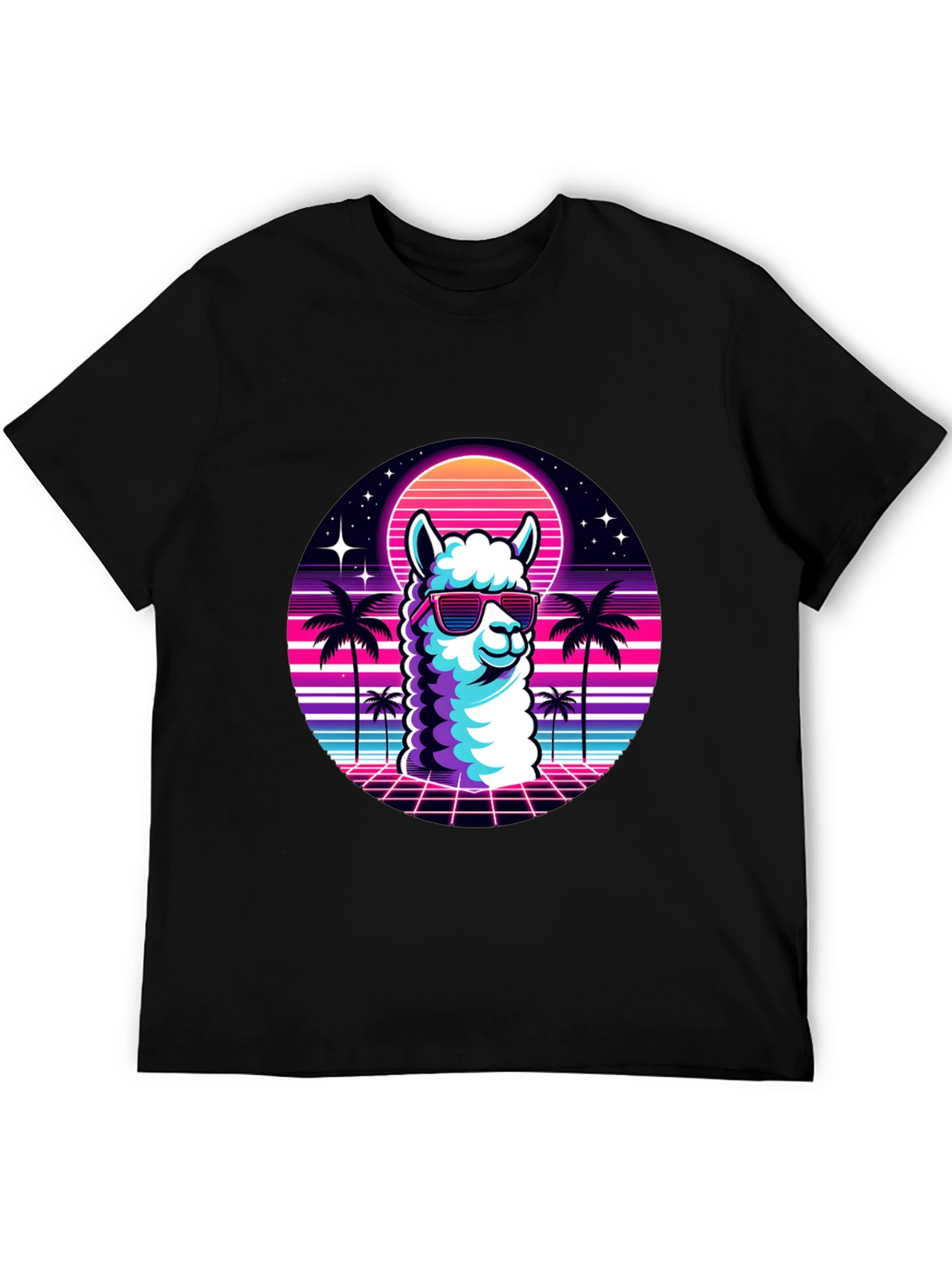 Retro Llama T-Shirt - 80s Vibes