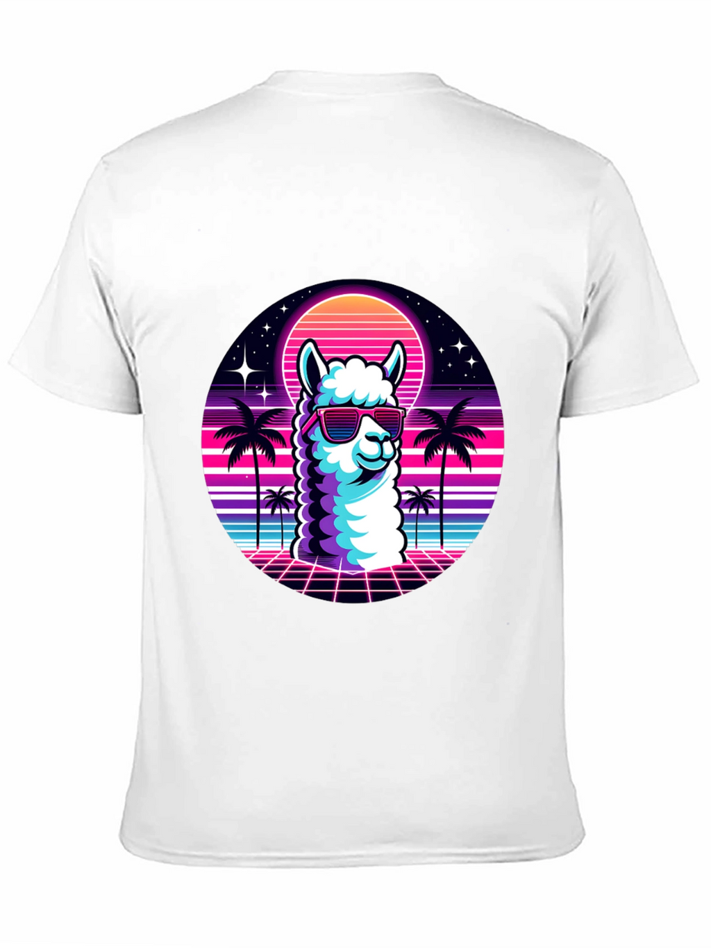 Retro Llama T-Shirt - 80s Vibes