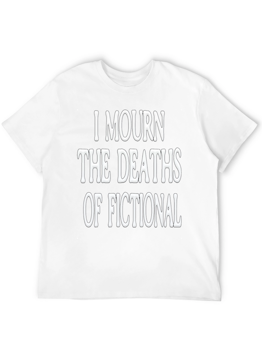 I Mourn Fictional Deaths Black Graphic Tee