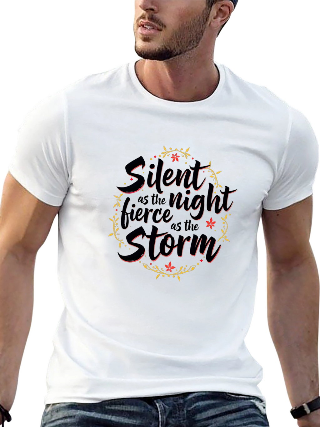 Silent Night Fierce Storm Black T-Shirt