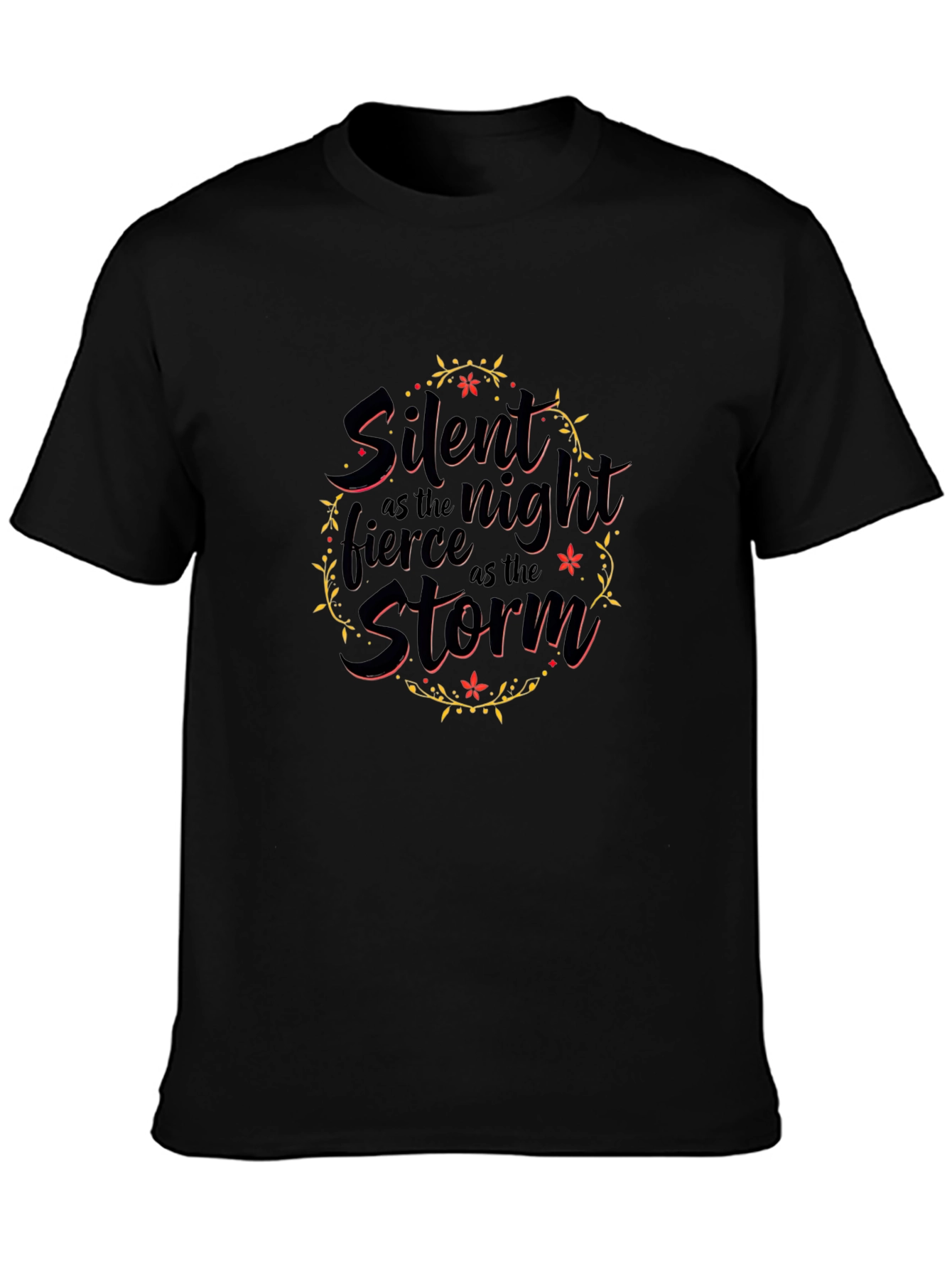 Silent Night Fierce Storm Black T-Shirt