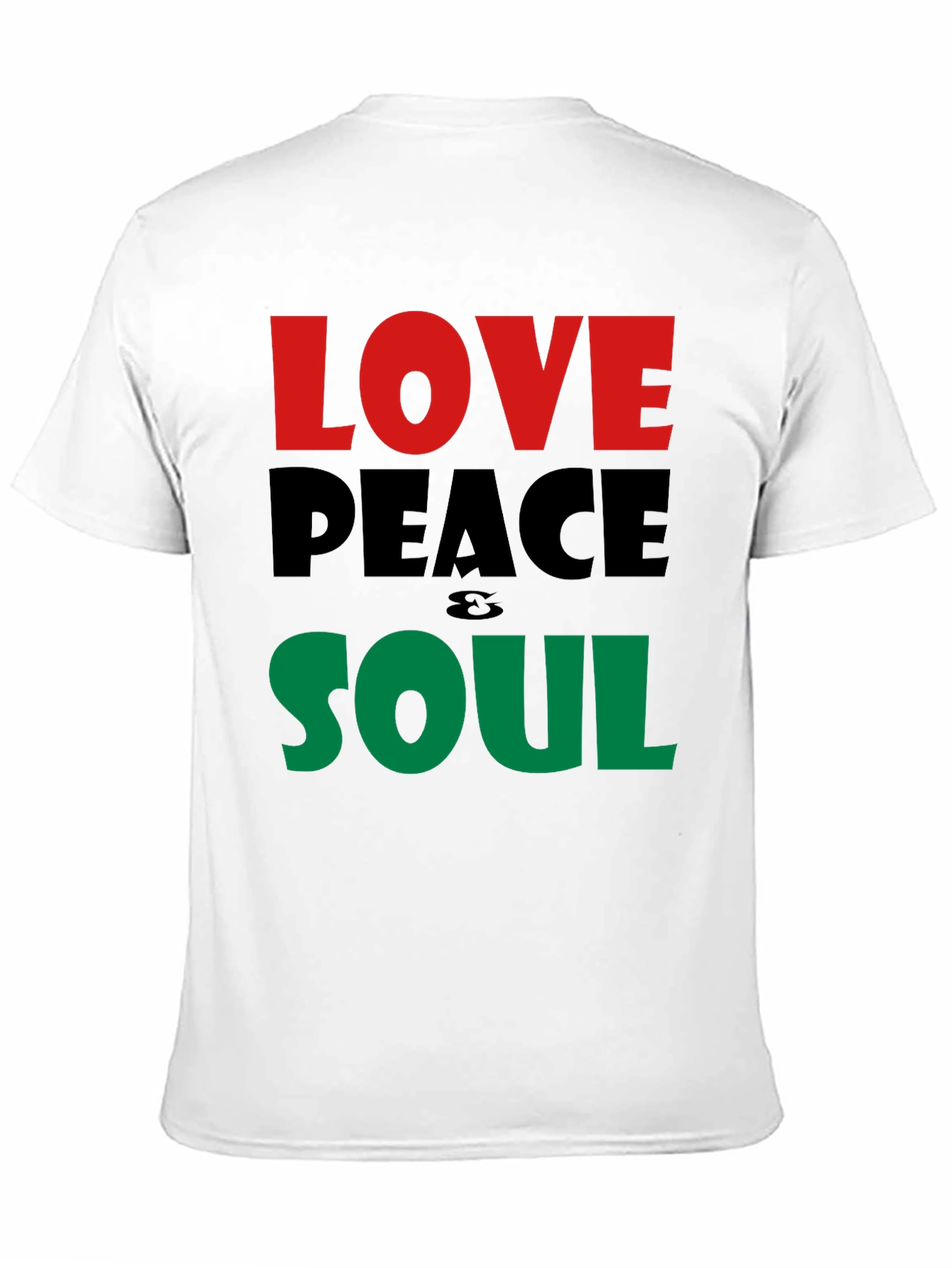 Love Peace Soul T-Shirt - Black Short Sleeve