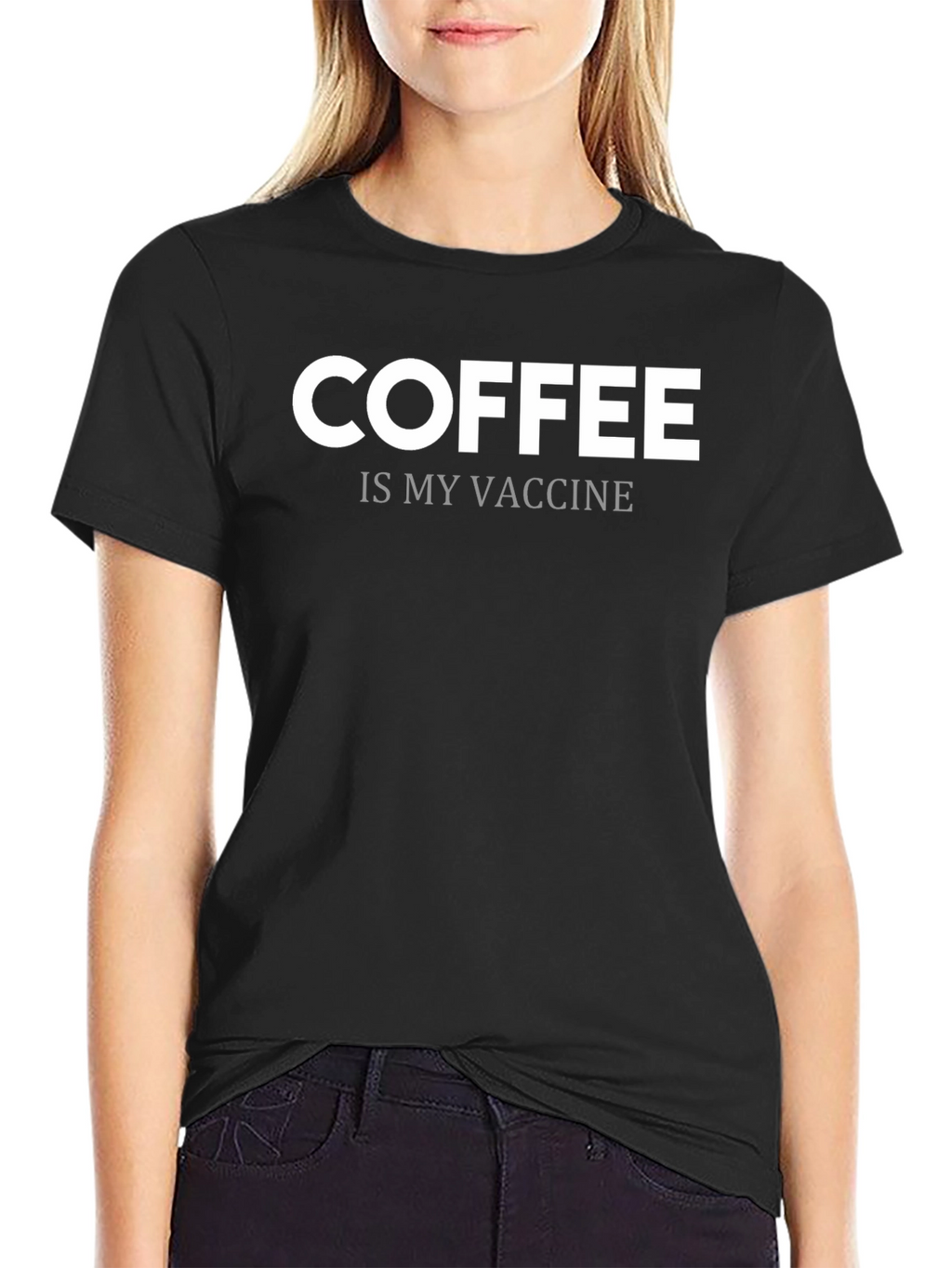 Coffee is My Vaccine T-Shirt - Sarcastic Graphic Tee