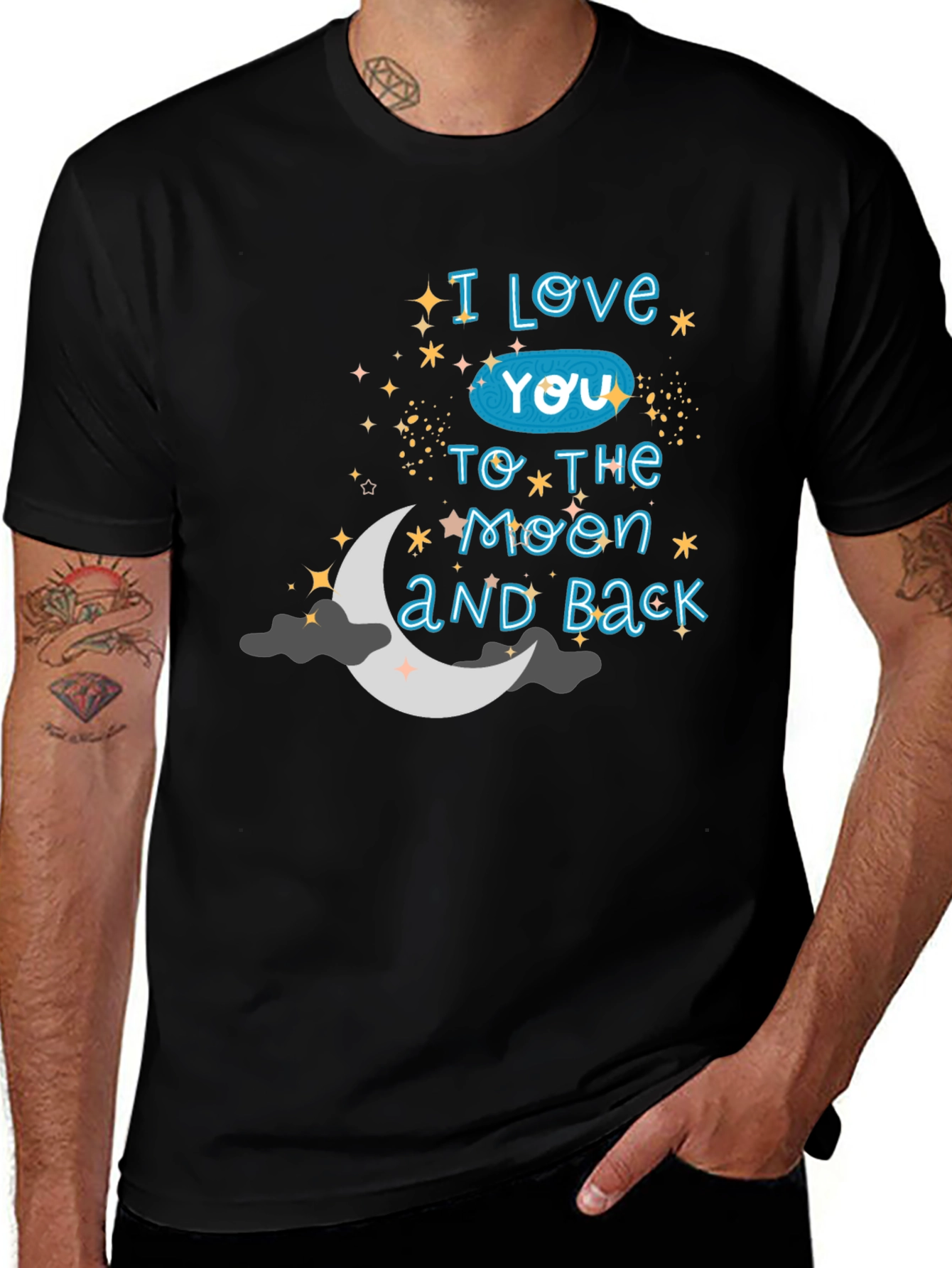 I Love You To The Moon and Back Graphic T-Shirt