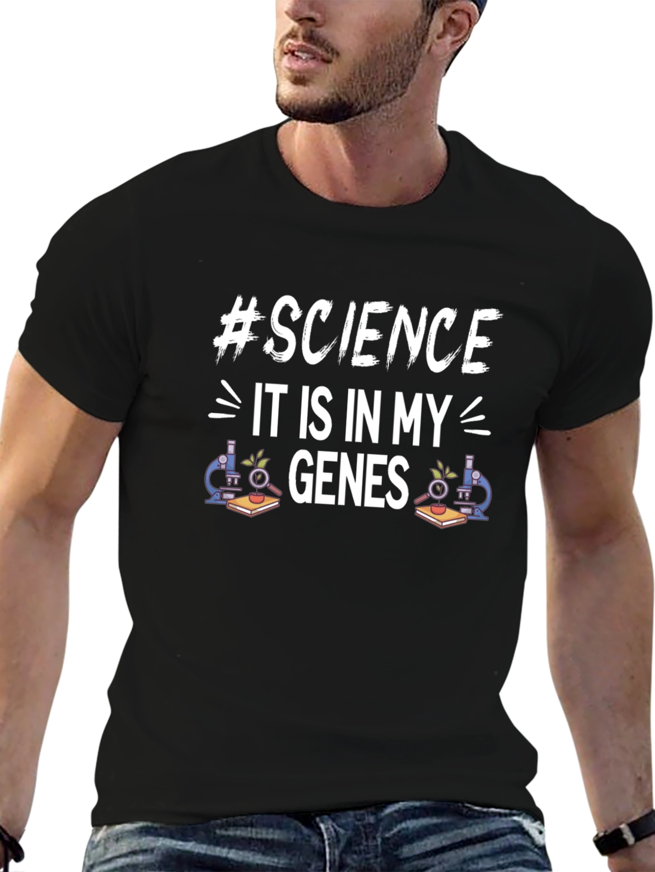 Science Genes T-Shirt - Black