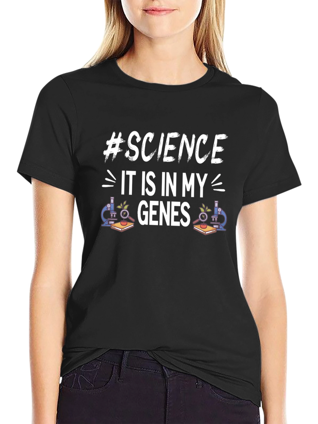 Science Genes T-Shirt - Black