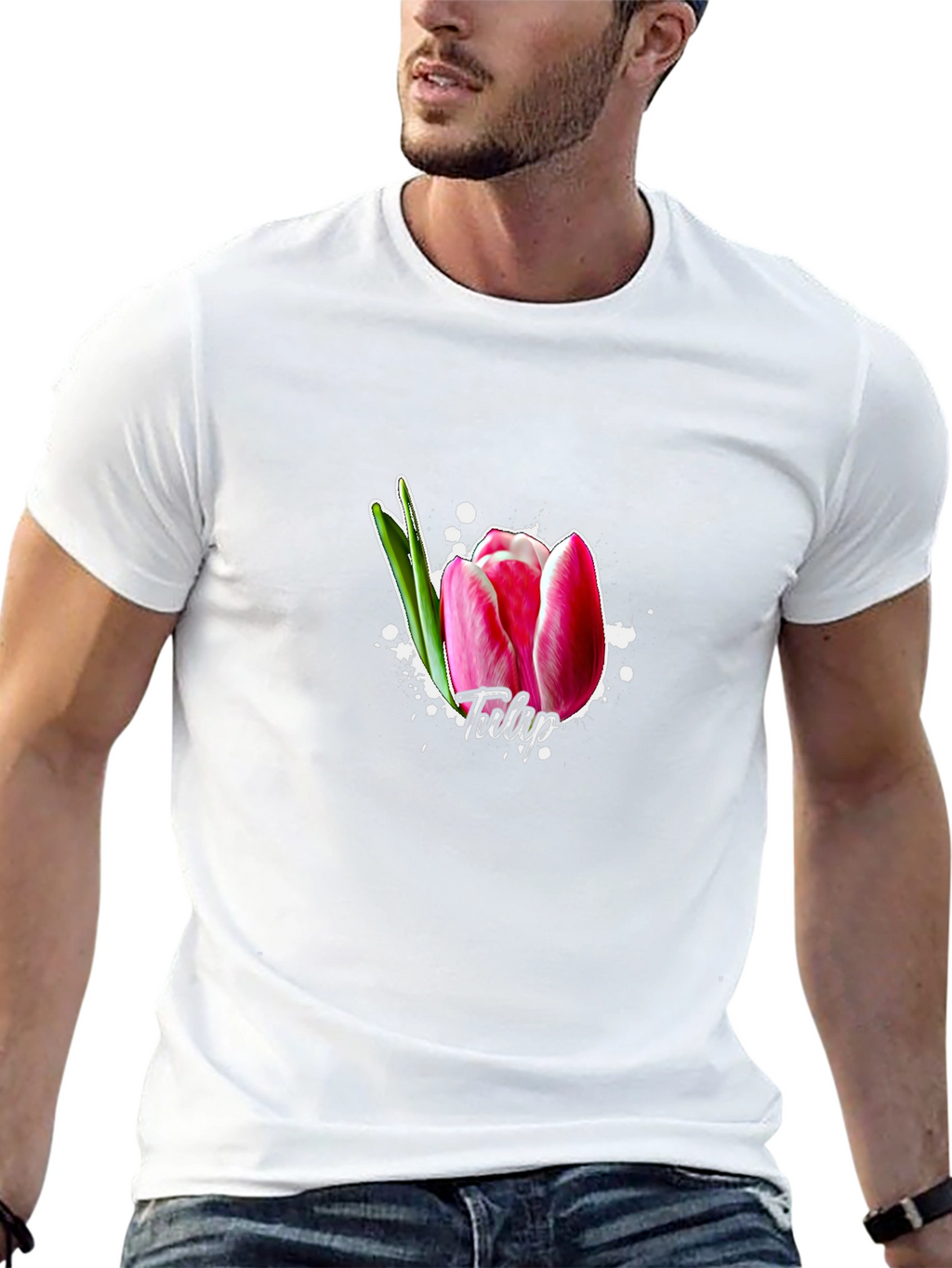 Tulip Flower Graphic T-Shirt