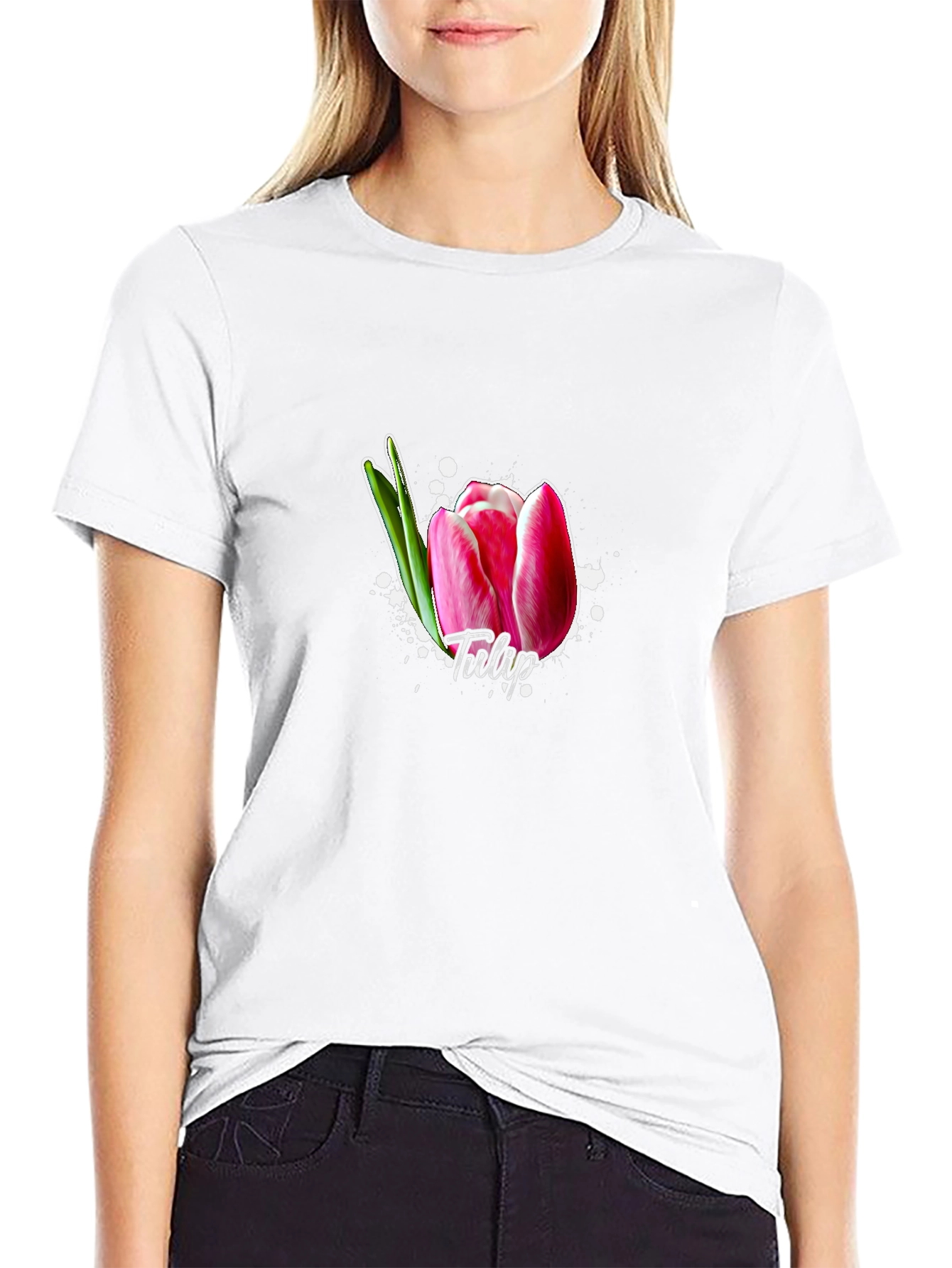 Tulip Flower Graphic T-Shirt
