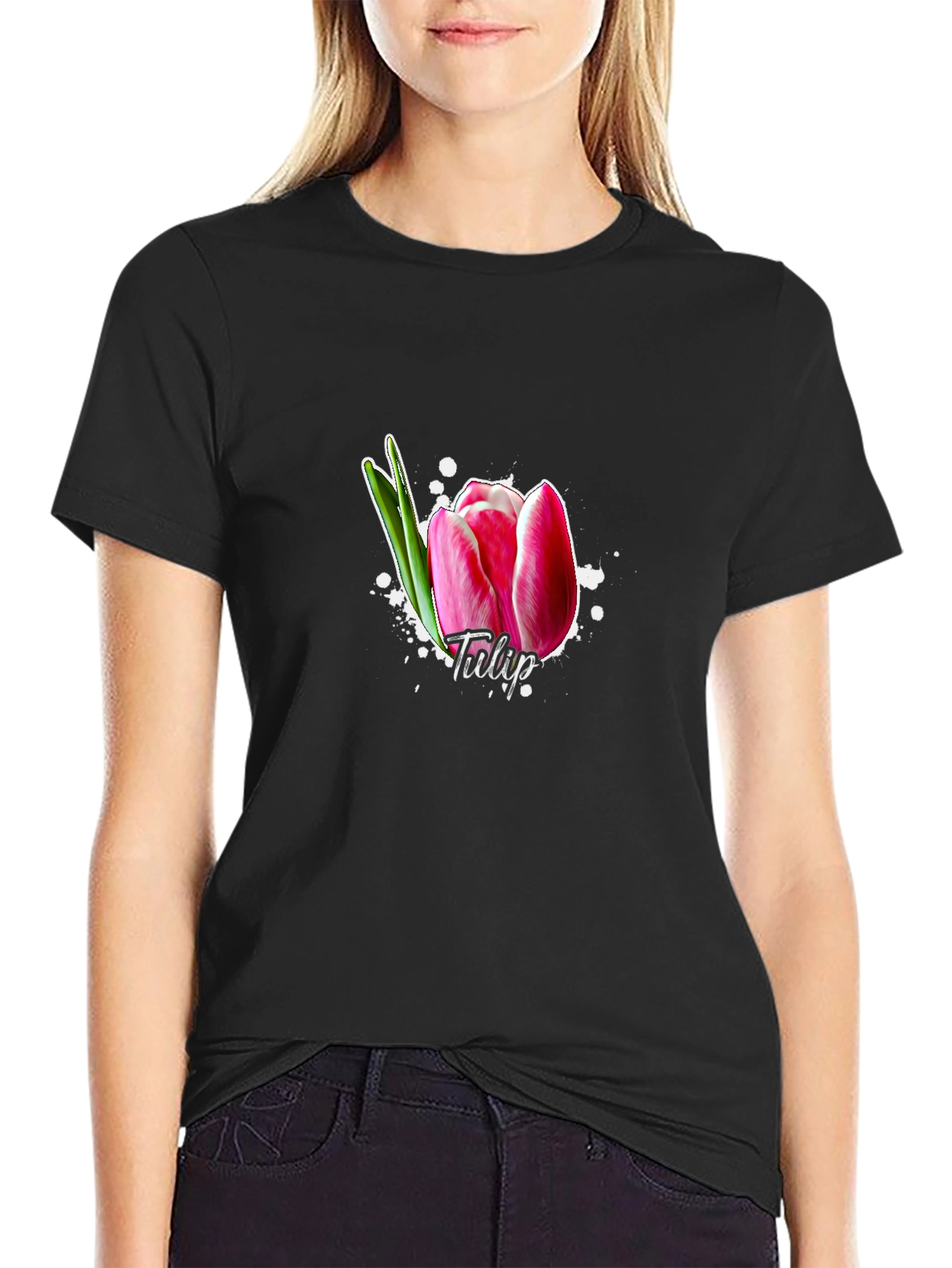 Tulip Flower Graphic T-Shirt