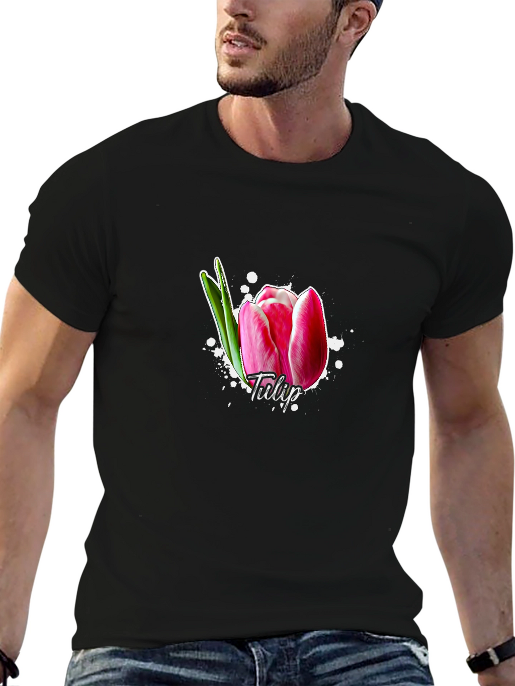 Tulip Flower Graphic T-Shirt