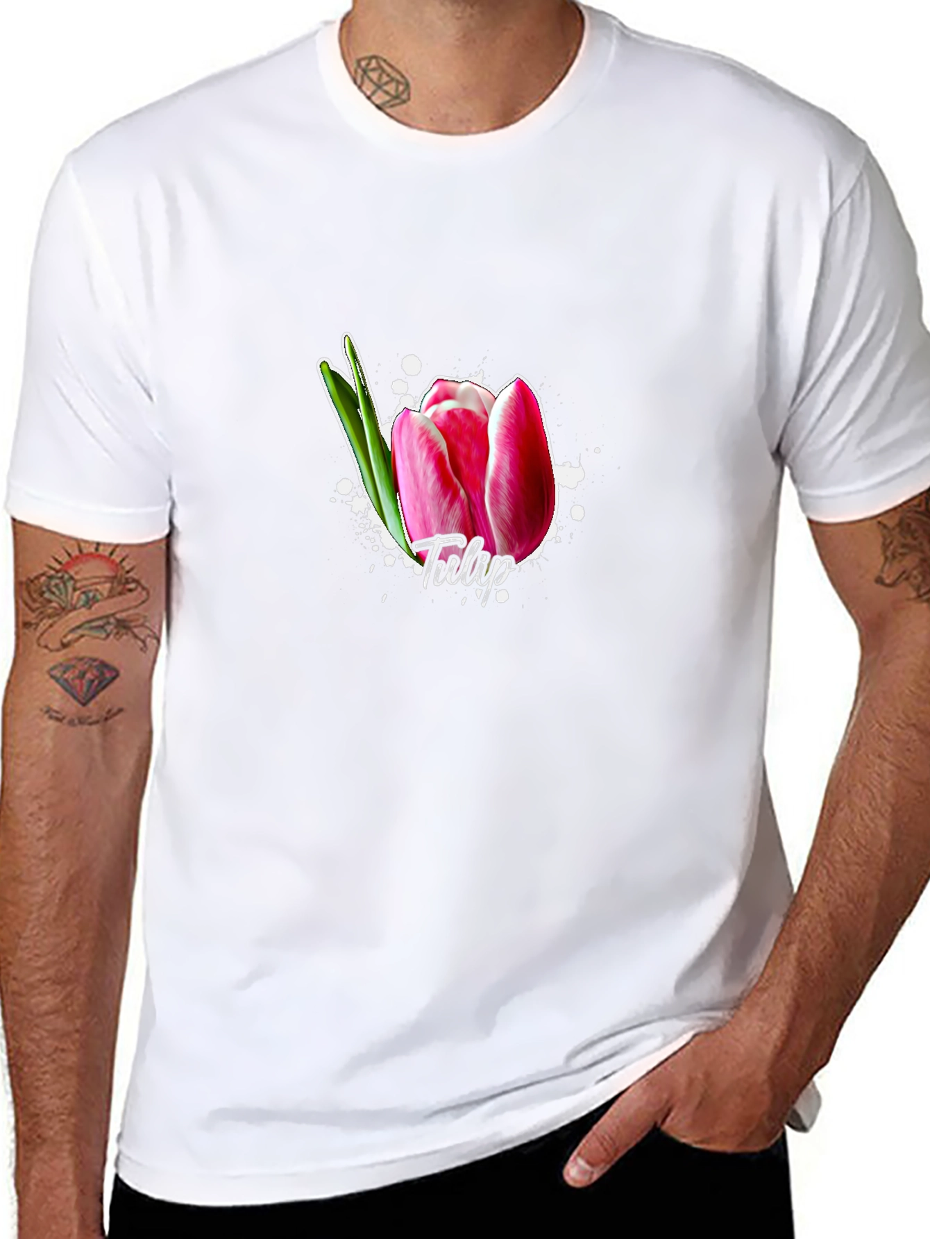 Tulip Flower Graphic T-Shirt