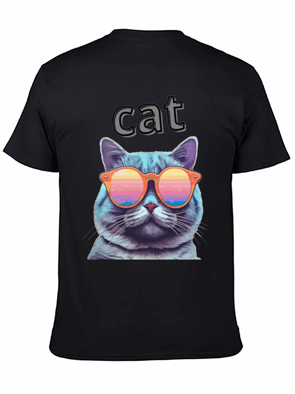Cool Cat T-Shirt with Sunglasses - Fun Graphic Tee