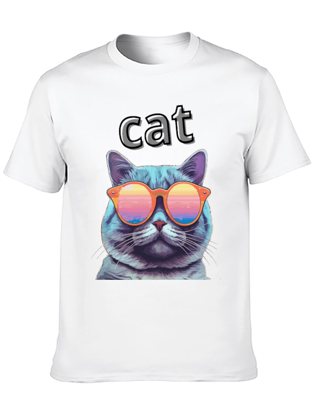 Cool Cat T-Shirt with Sunglasses - Fun Graphic Tee