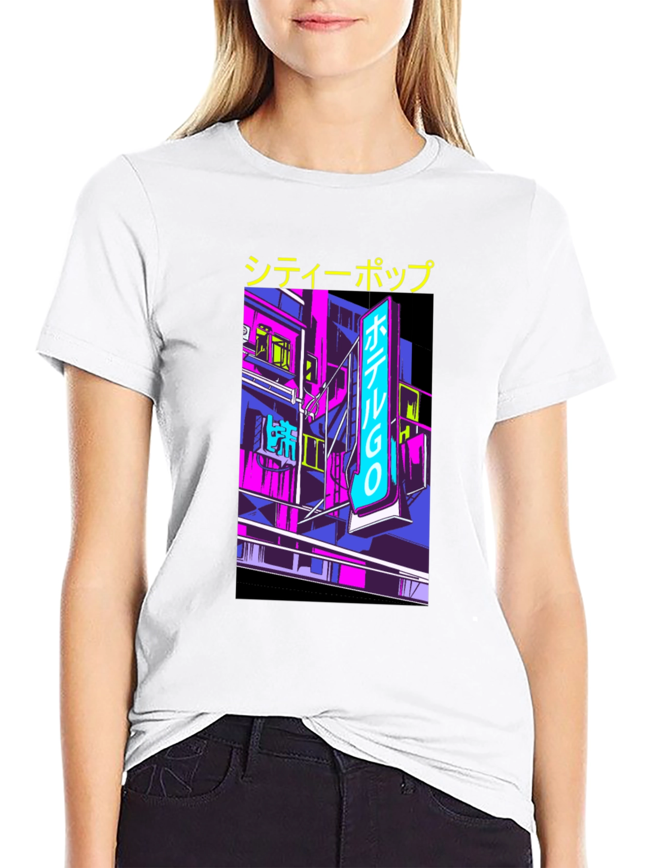 City Pop Graphic Tee - Retro Japanese Aesthetic T-Shirt