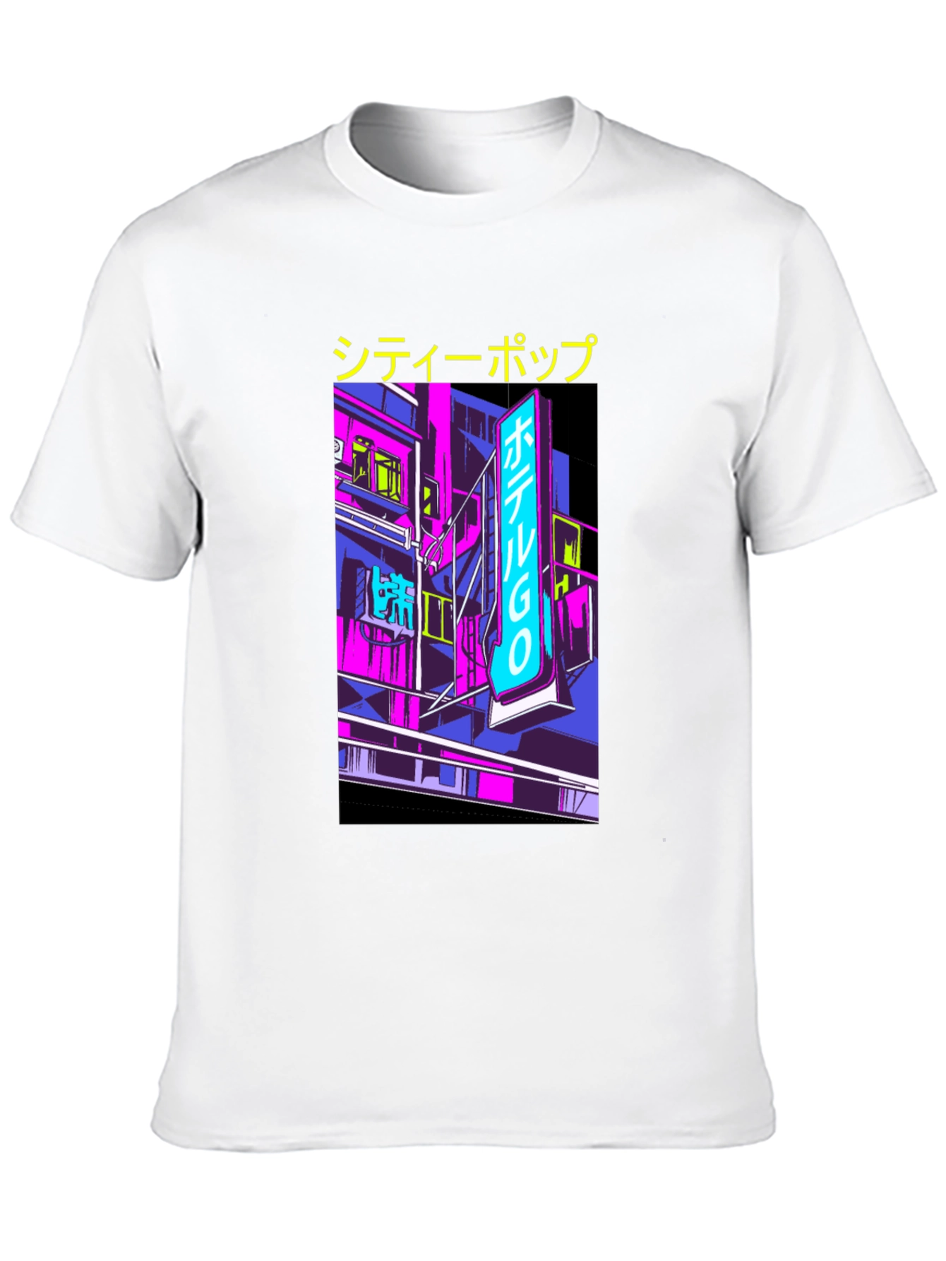 City Pop Graphic Tee - Retro Japanese Aesthetic T-Shirt