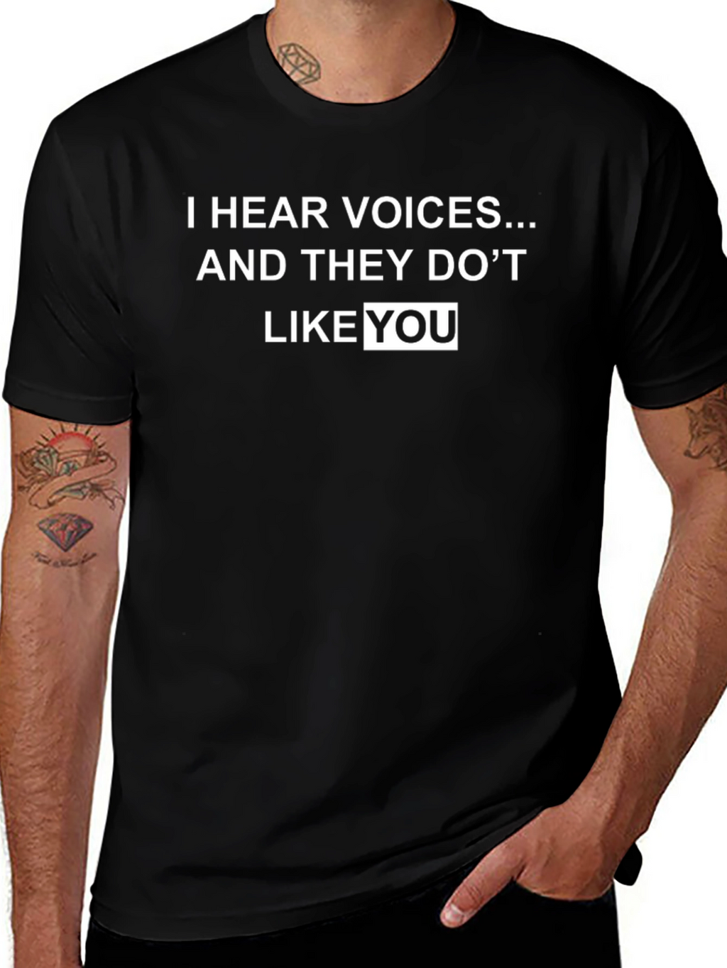 I Hear Voices Graphic Tee - Funny Sarcastic T-Shirt