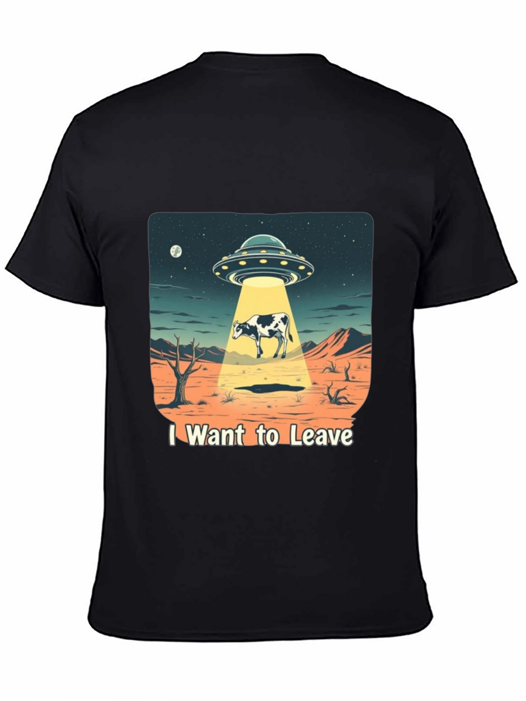 I Want to Leave Alien Cow T-Shirt