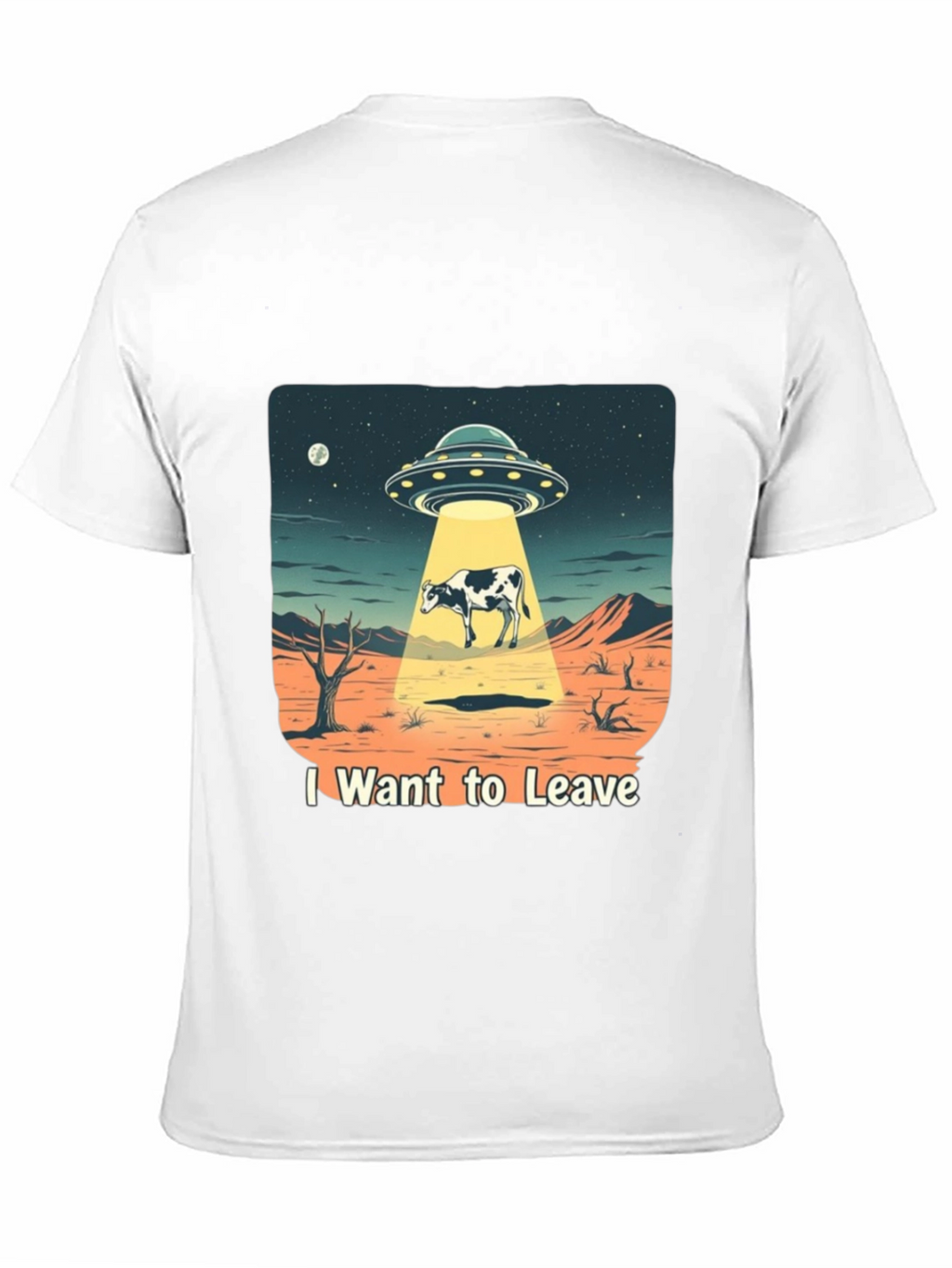 I Want to Leave Alien Cow T-Shirt