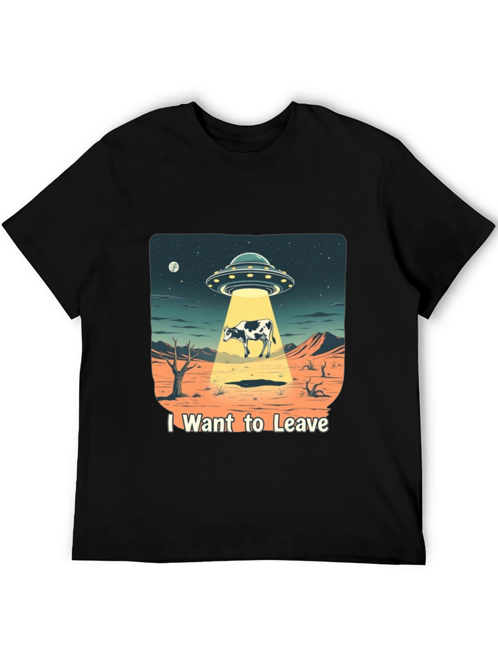 I Want to Leave Alien Cow T-Shirt