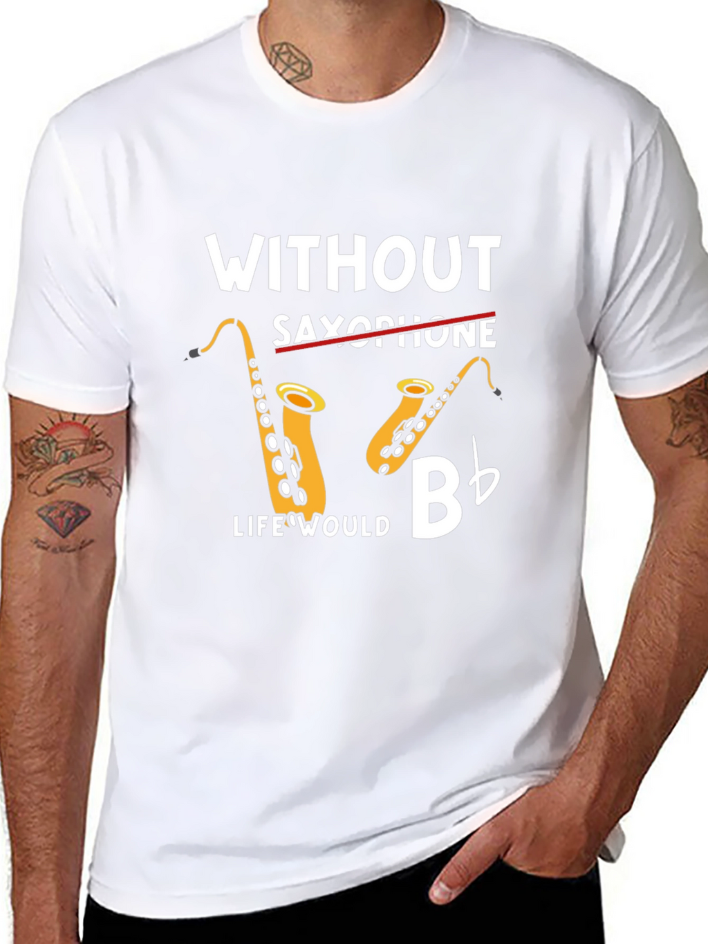 Without Saxophone Life Would Bb T-Shirt