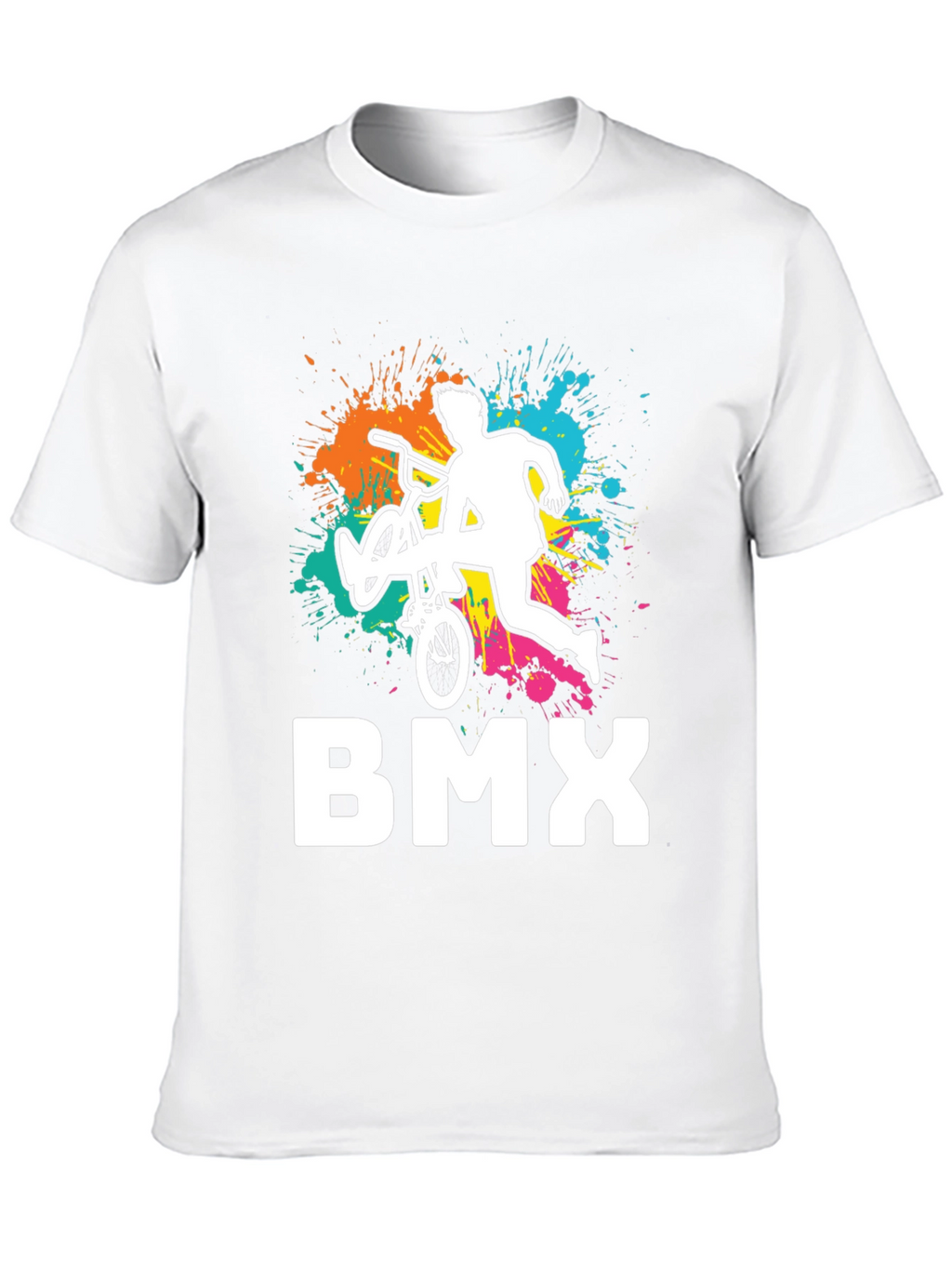 Cool BMX Rider Graphic Tee - Black Cotton T-Shirt