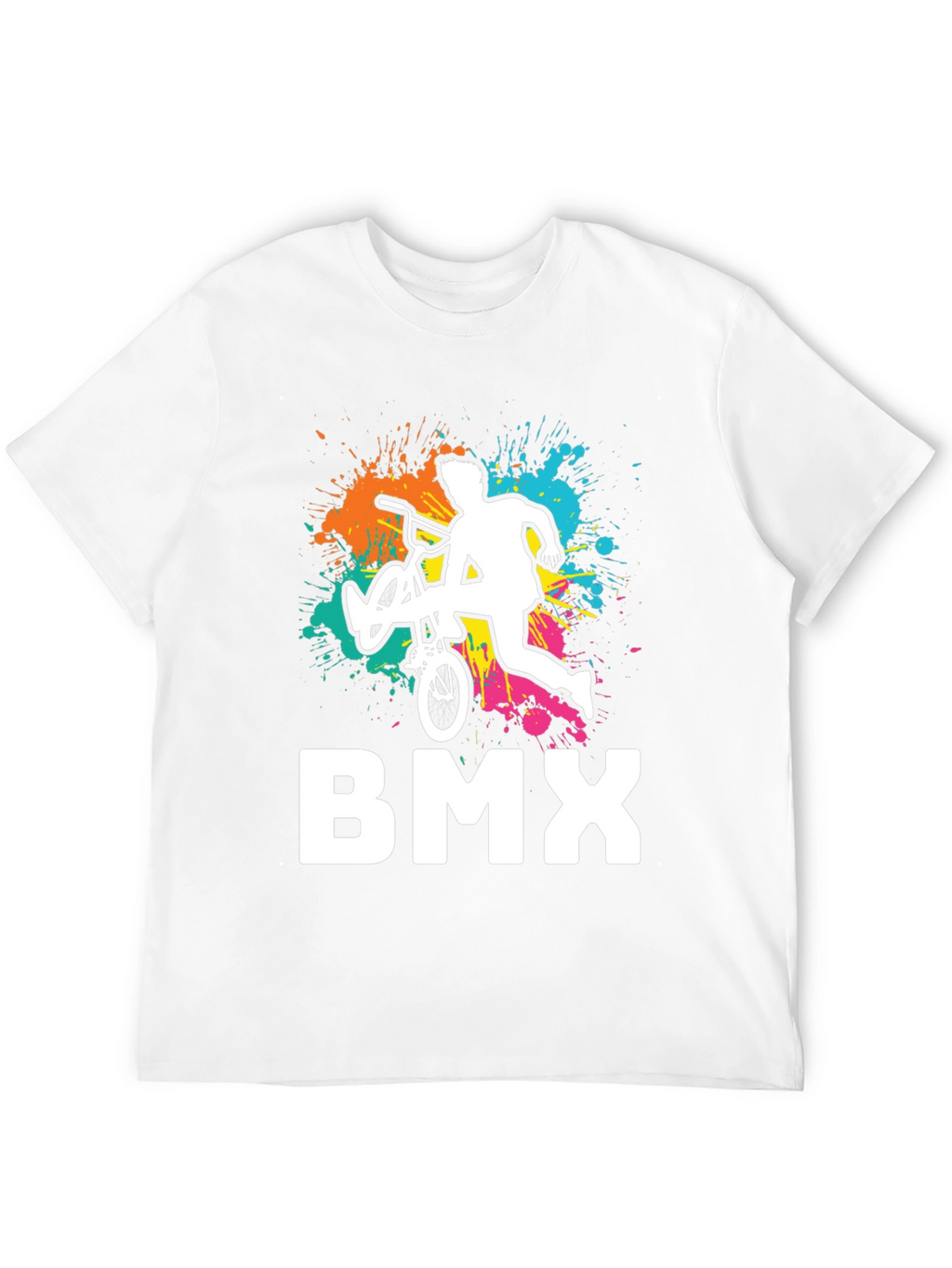 Cool BMX Rider Graphic Tee - Black Cotton T-Shirt