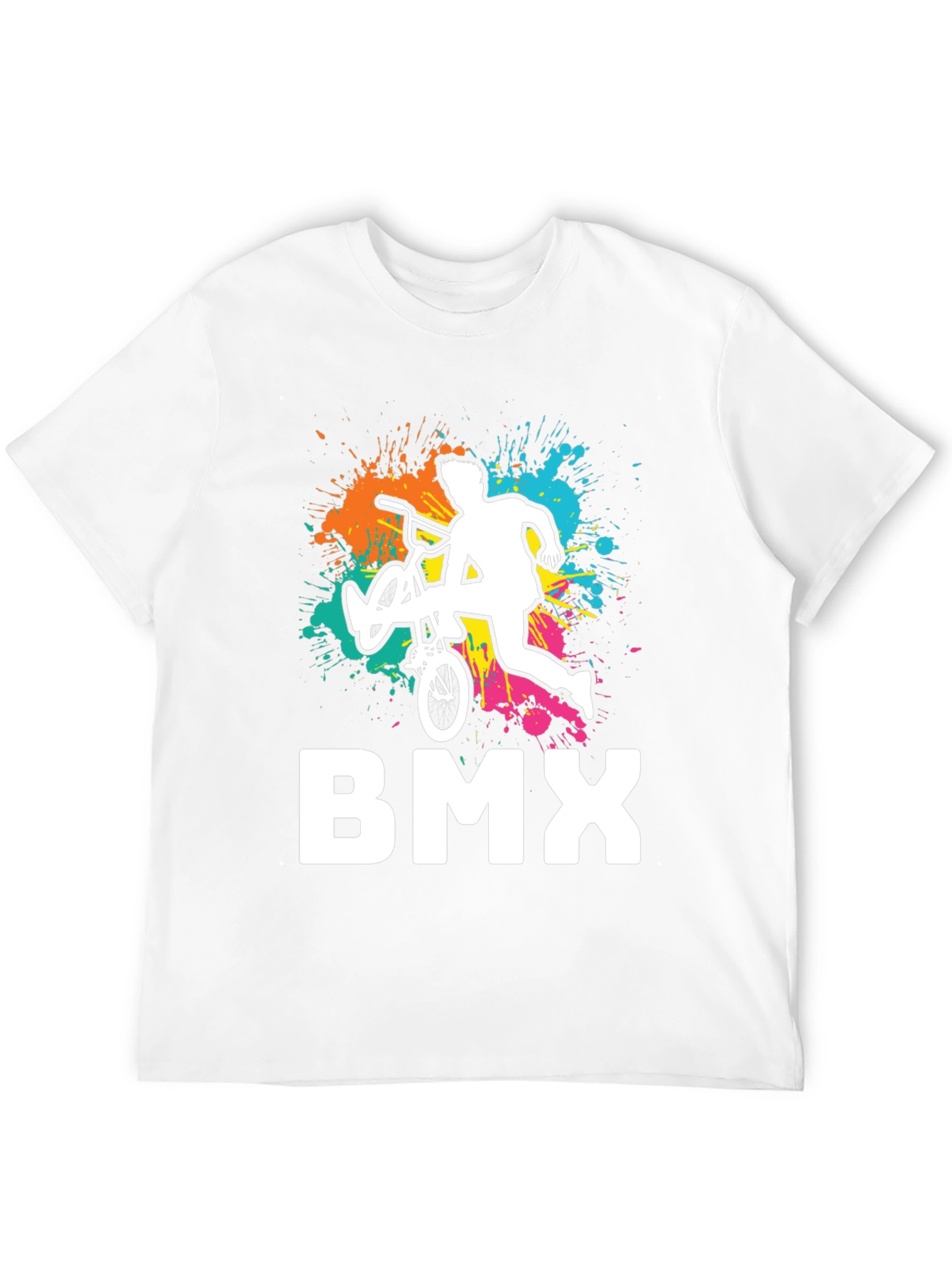 Cool BMX Rider Graphic Tee - Black Cotton T-Shirt