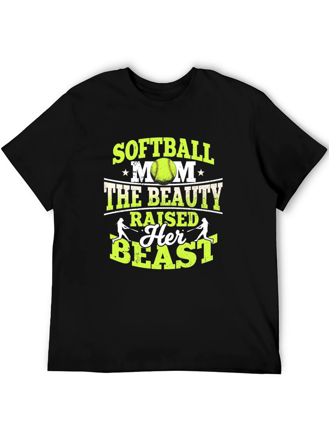 Softball Mom T-Shirt: Beauty Raised a Beast!