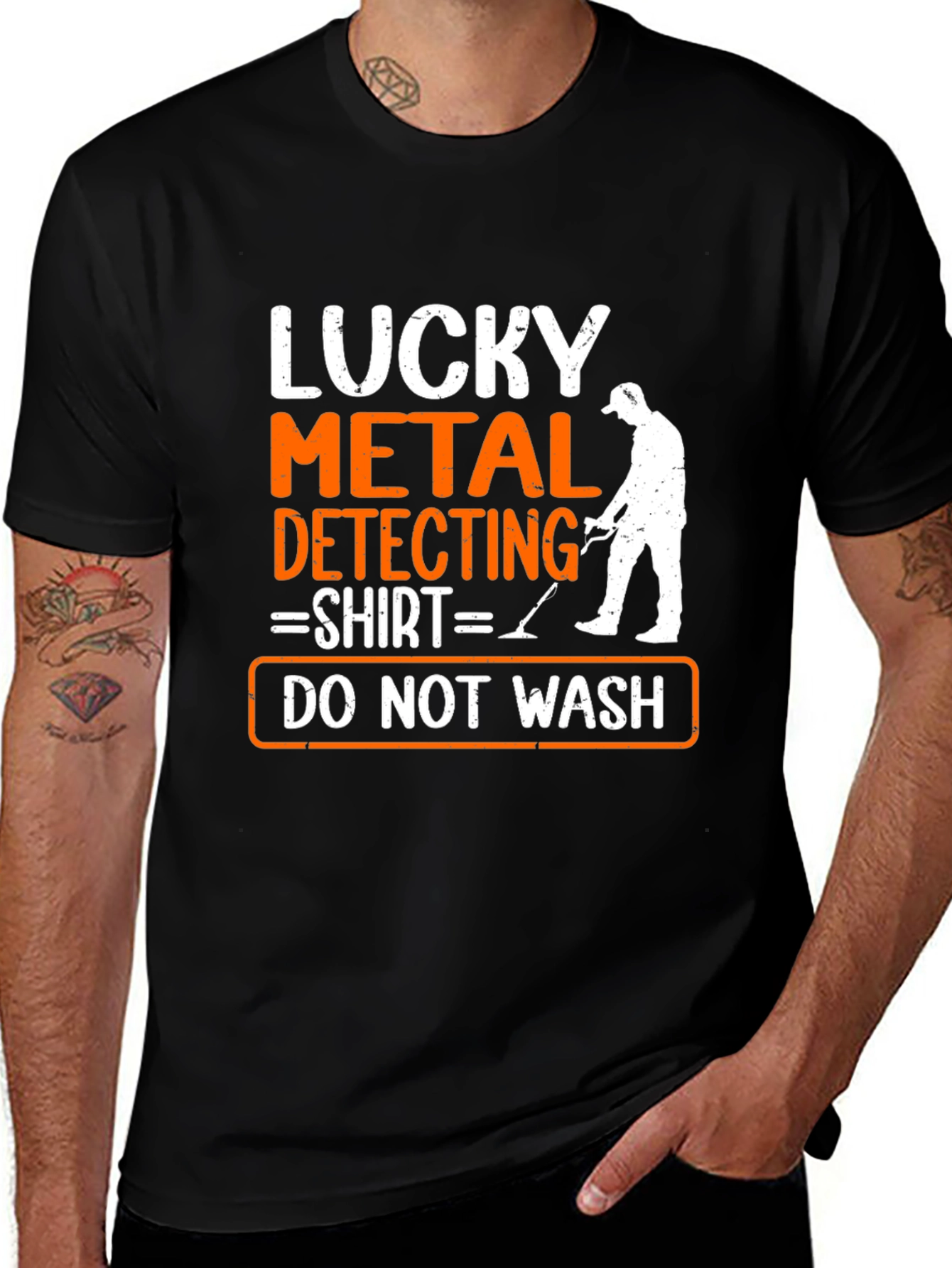 Lucky Metal Detecting Shirt - Do Not Wash Funny Tee