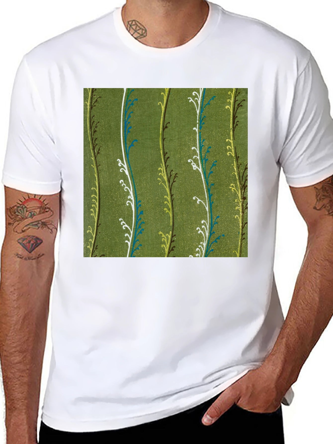 Floral Vine Pattern Tee