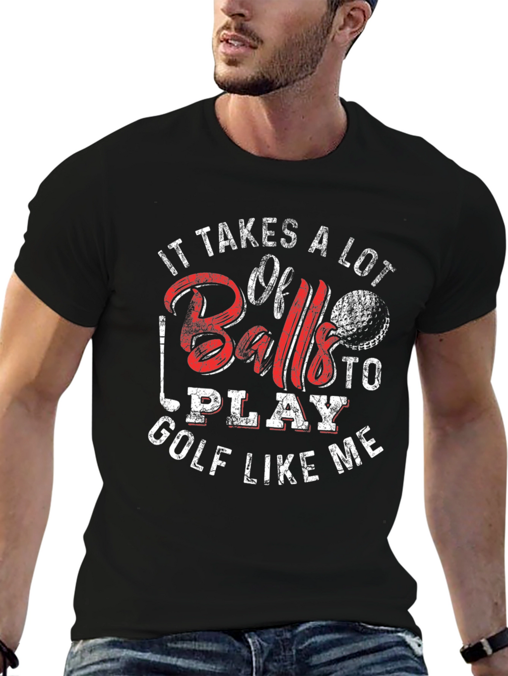 Golf Balls Funny Mens T-Shirt