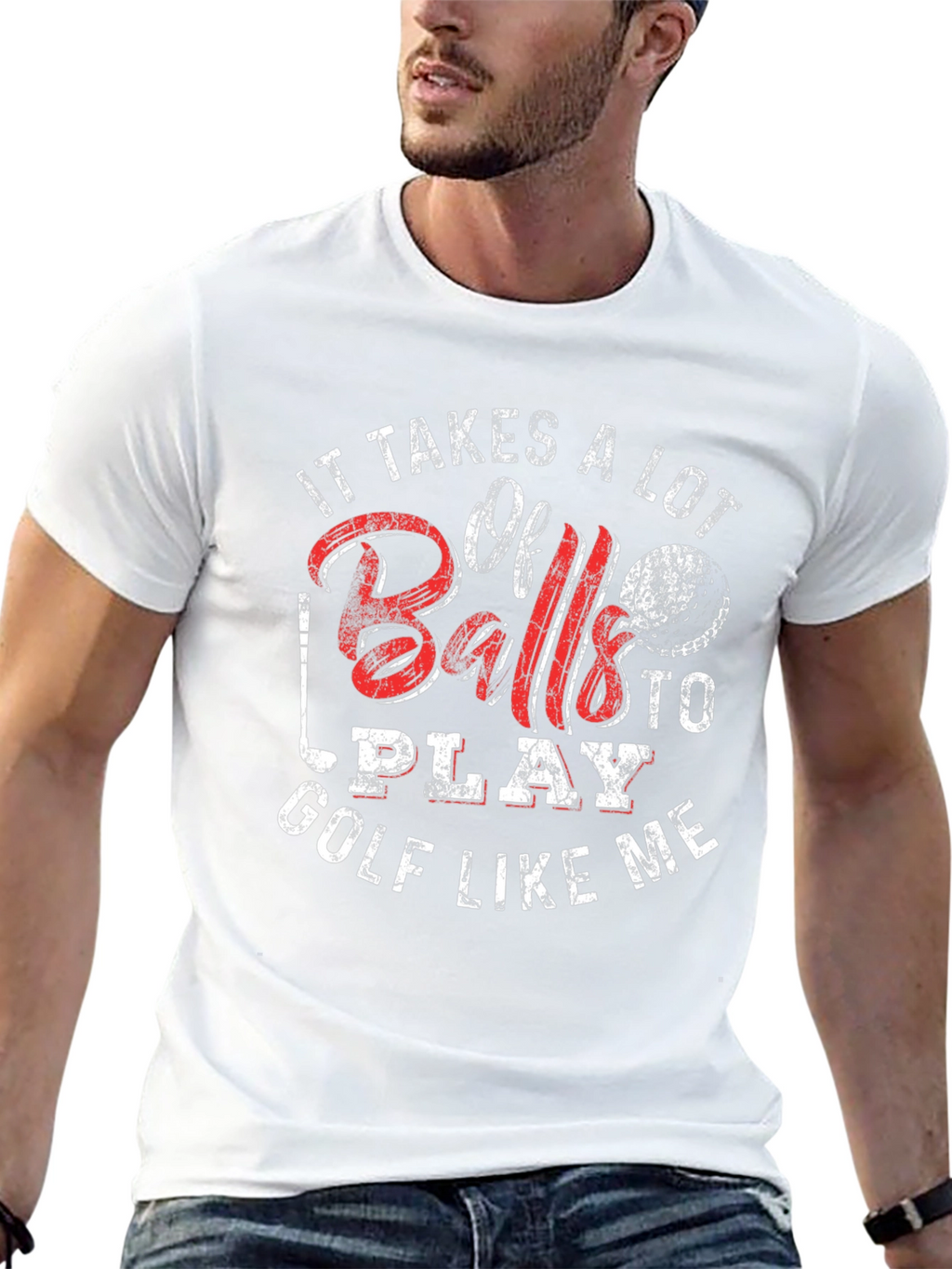 Golf Balls Funny Mens T-Shirt