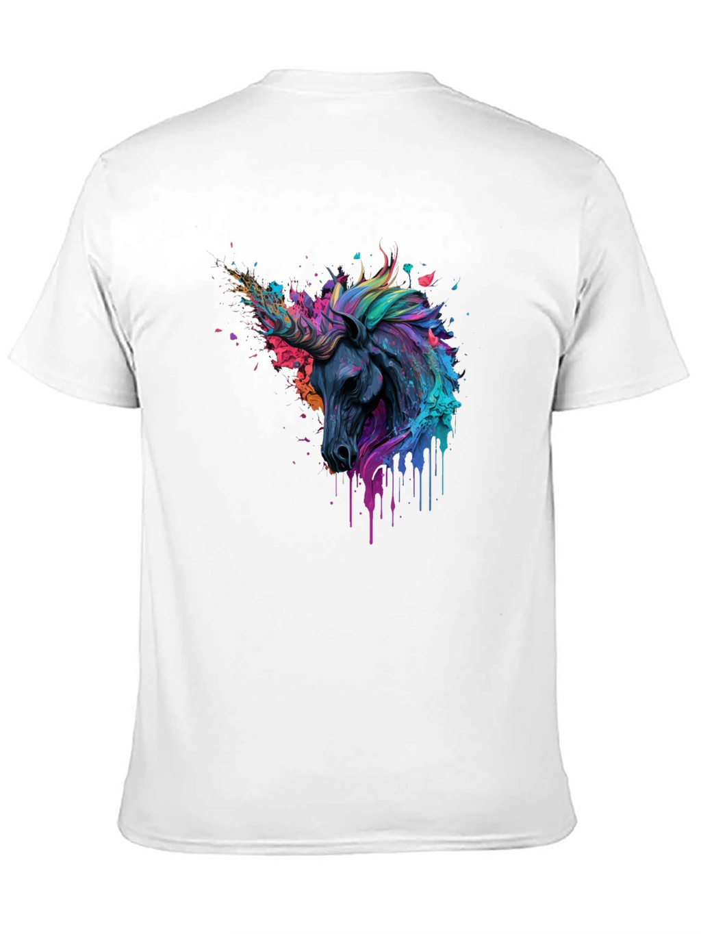 Unicorn Art Black T-Shirt