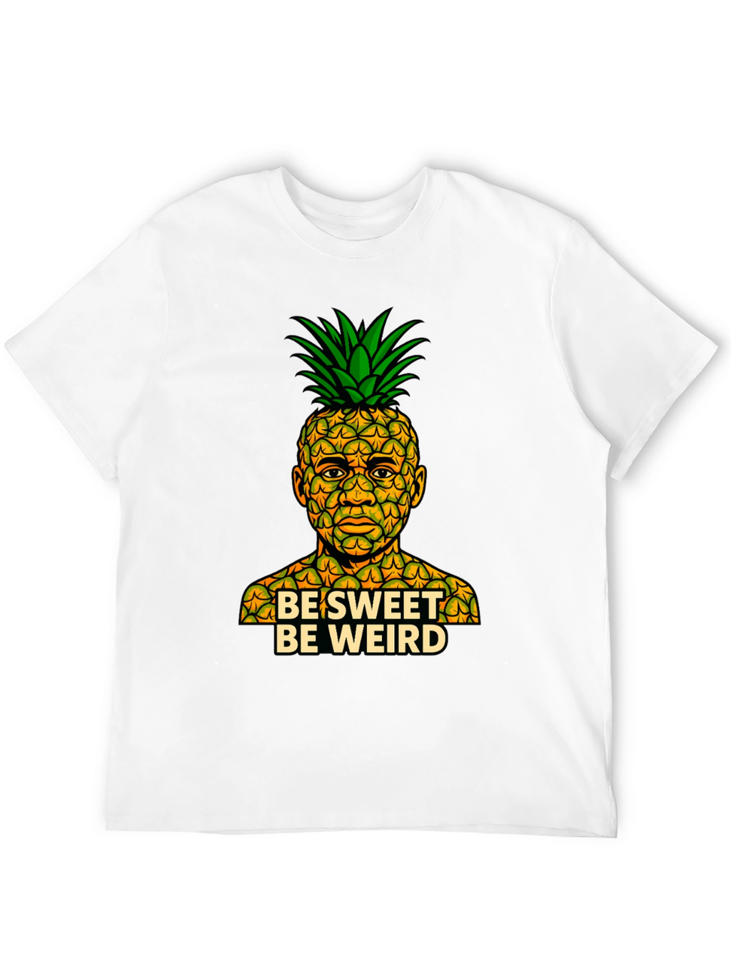 Be Sweet Be Weird Pineapple Graphic T-Shirt