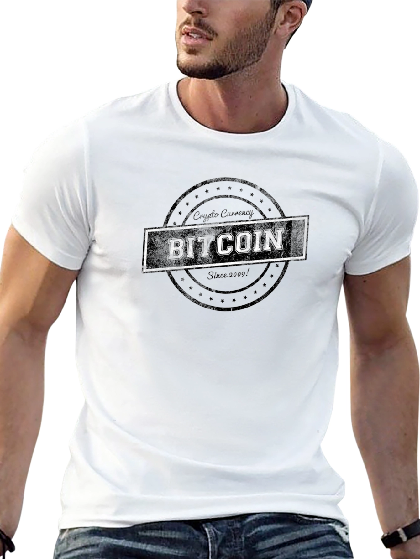 Bitcoin Crypto Currency Graphic T-Shirt
