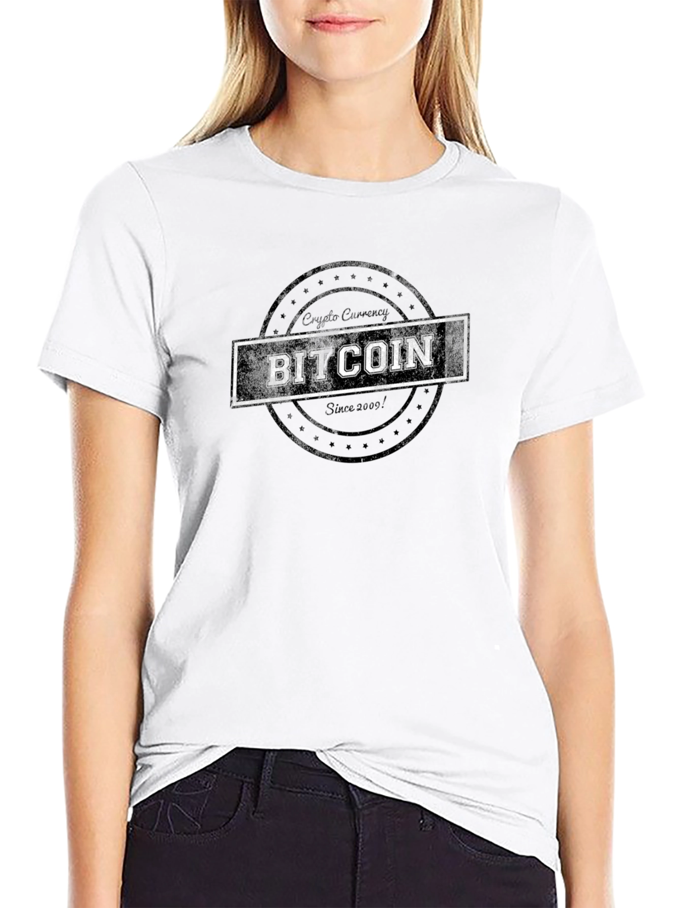 Bitcoin Crypto Currency Graphic T-Shirt