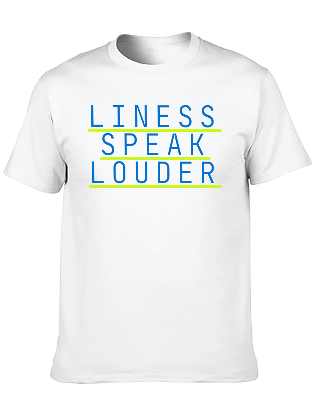 Lines Speak Louder Black Graphic Tee