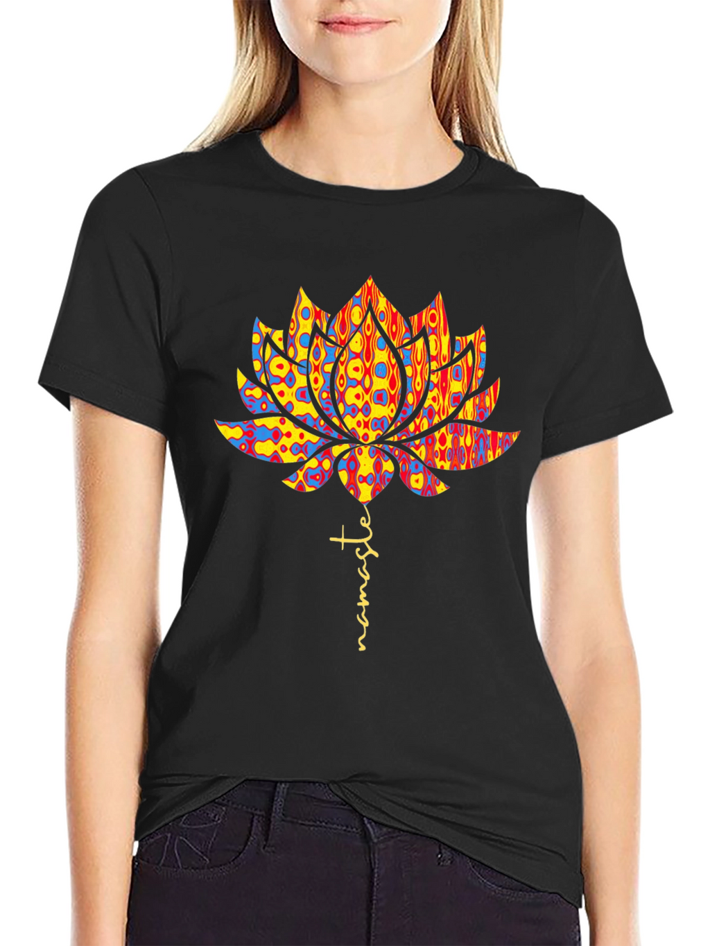 Namaste Lotus Flower Graphic Tee