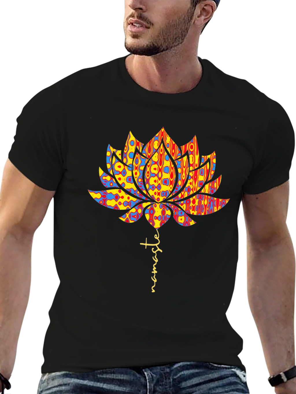 Namaste Lotus Flower Graphic Tee