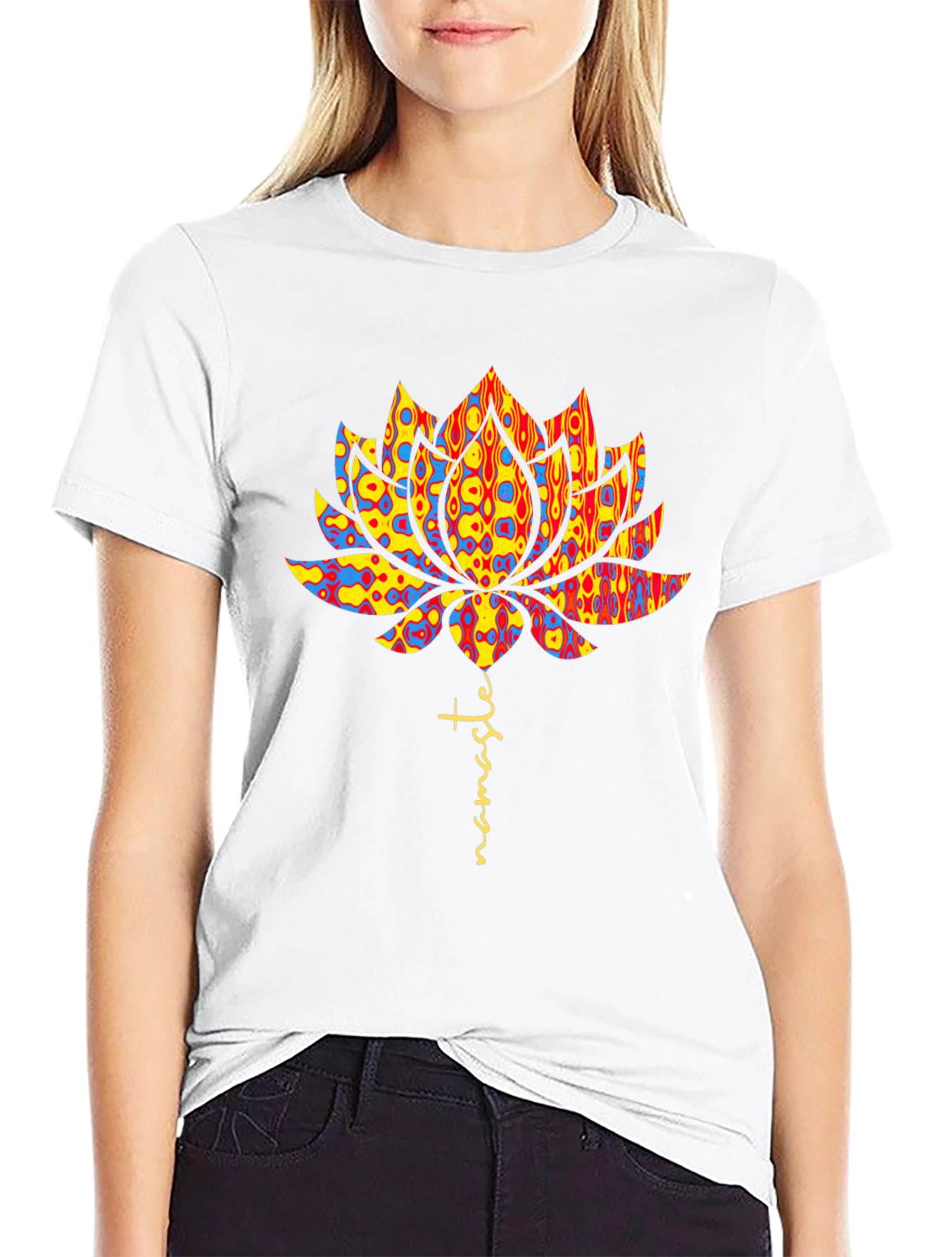 Namaste Lotus Flower Graphic Tee