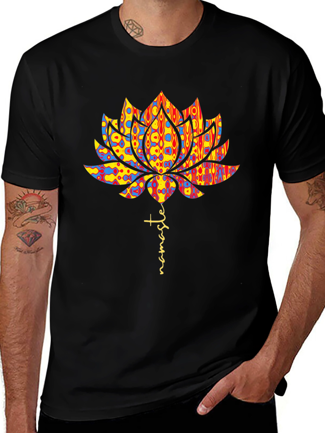Namaste Lotus Flower Graphic Tee