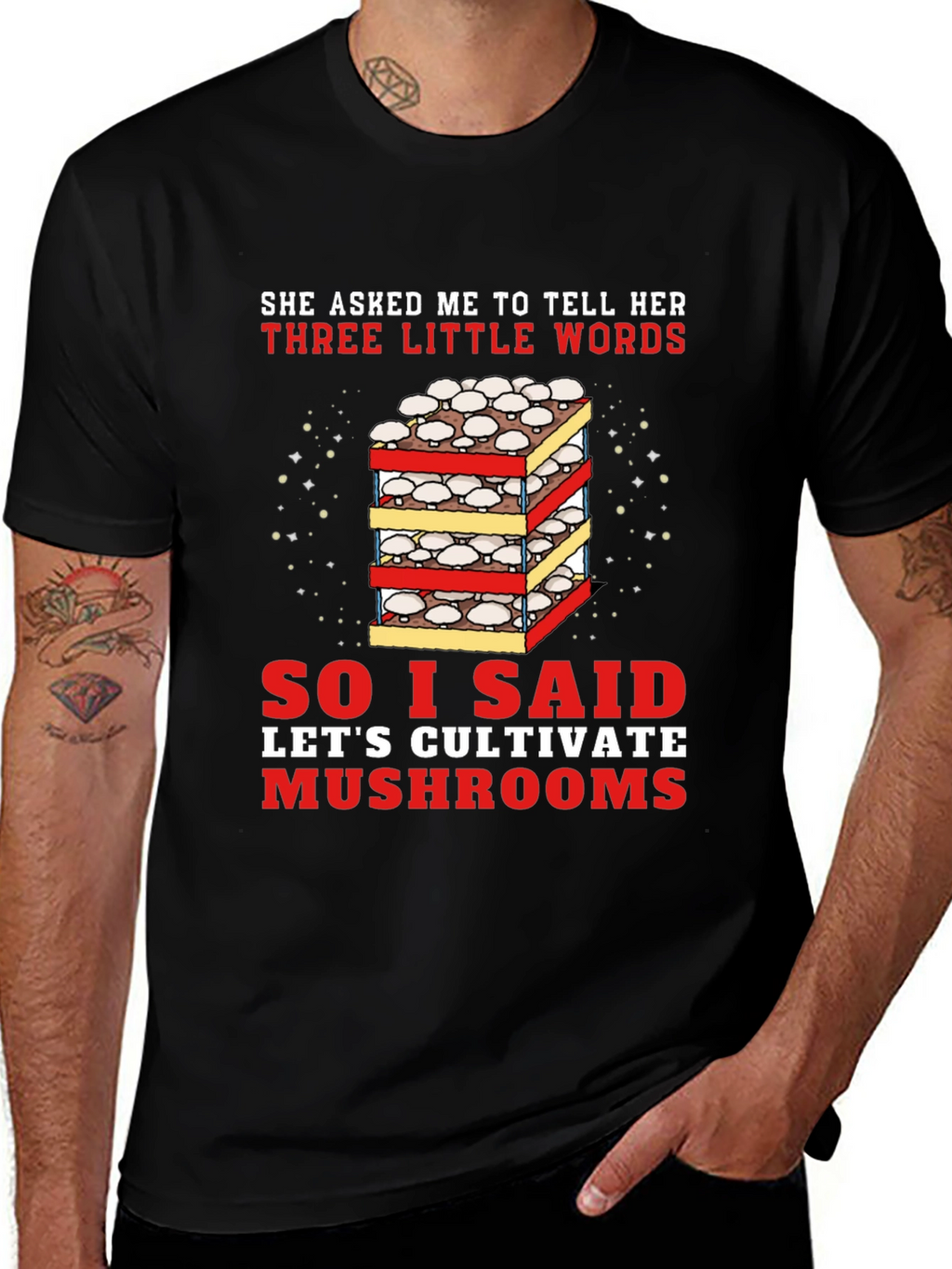 Cultivate Mushrooms Graphic T-Shirt