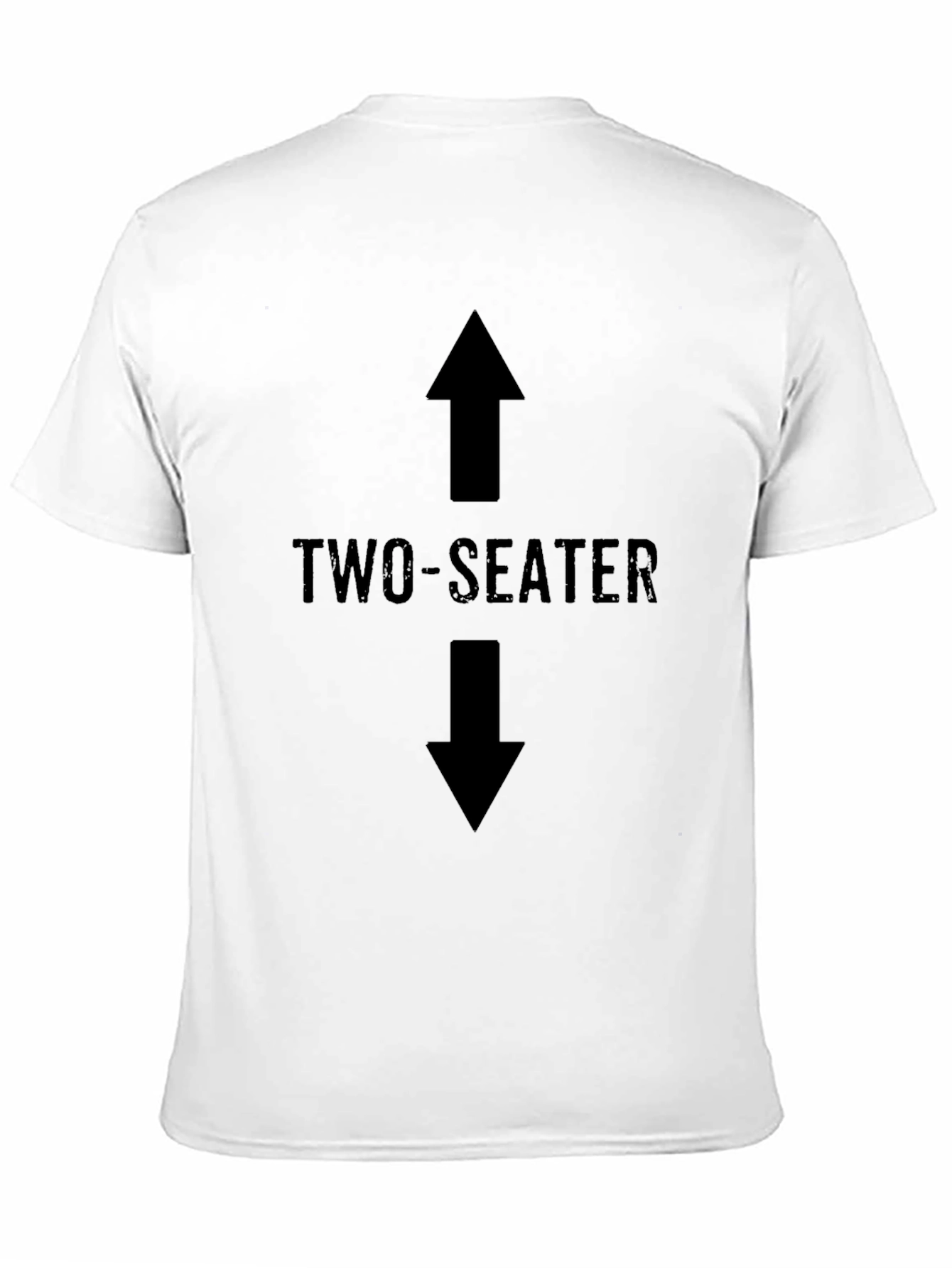 Two-Seater Graphic Tee - Bold Statement Shirt