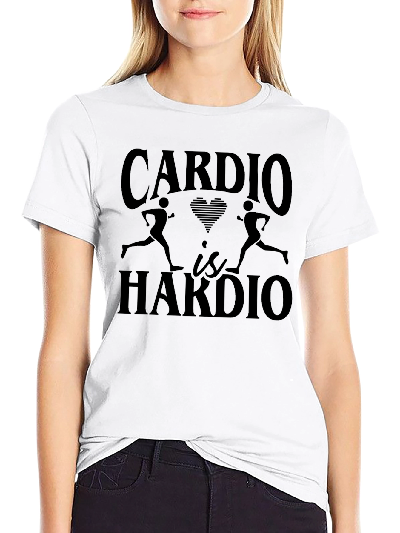 Cardio is Hardio Funny Workout T-Shirt