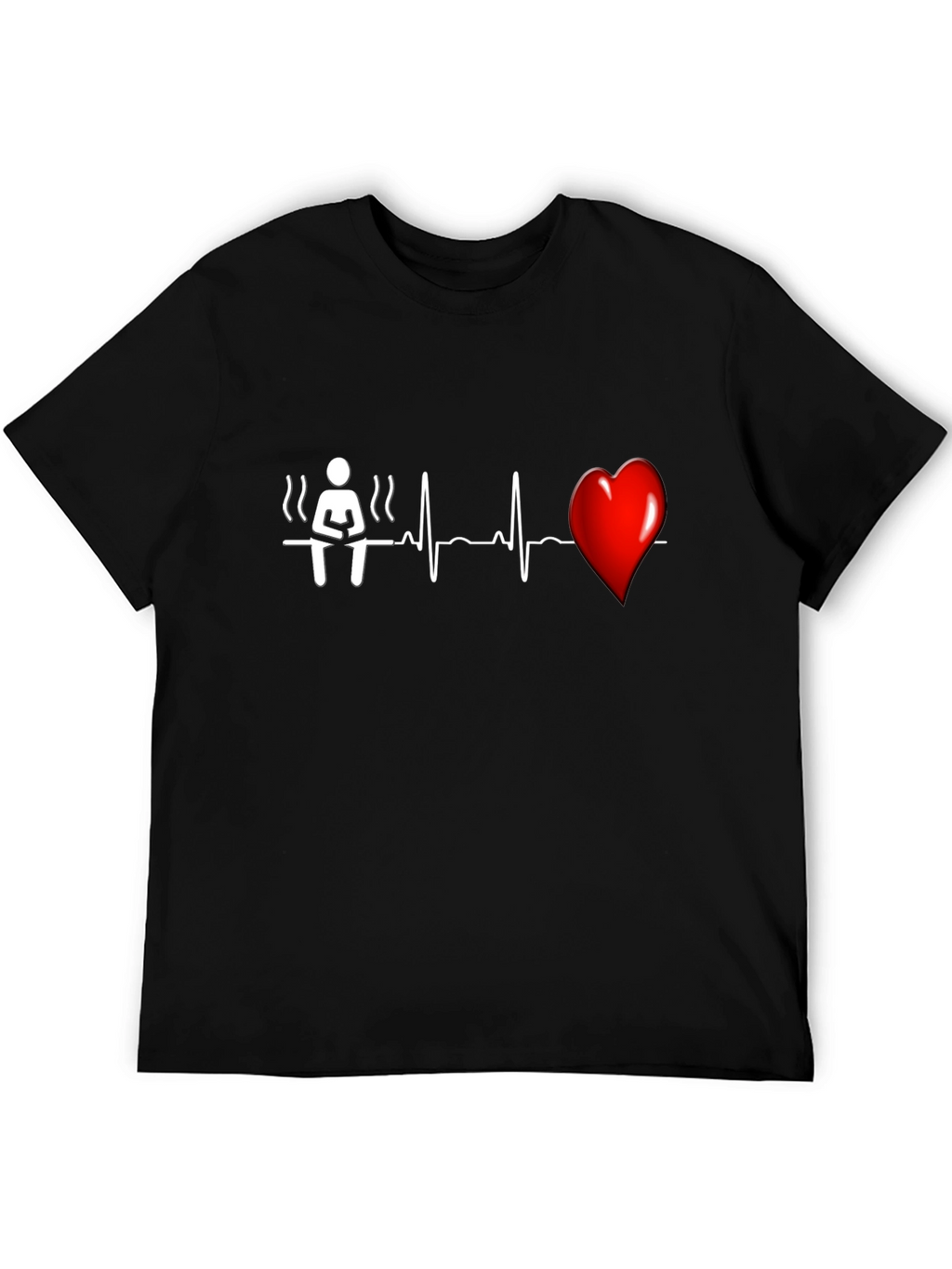 Sauna Heartbeat T-Shirt - Unique Graphic Tee